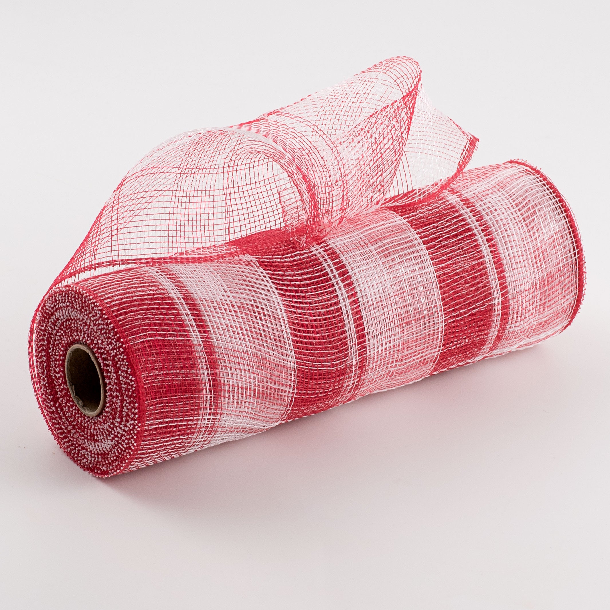 10" Plaid Deco Mesh: Red, White, Clear Item Number: RY8413J2