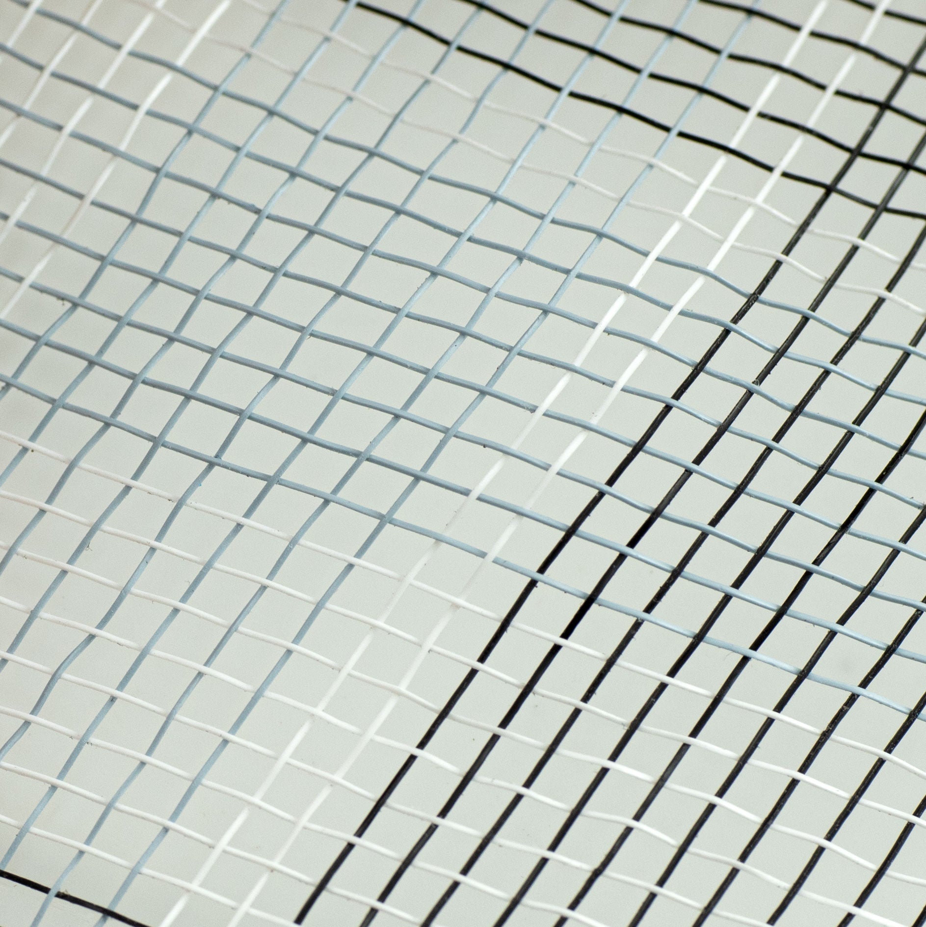 10" Plaid Mesh: Black, White, Grey detail photo 3