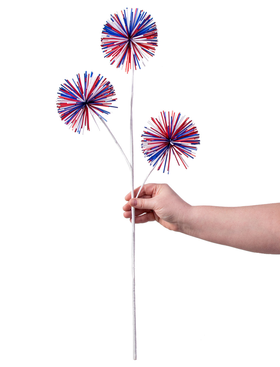 28" Plastic Firework Spray: RWB detail photo 3