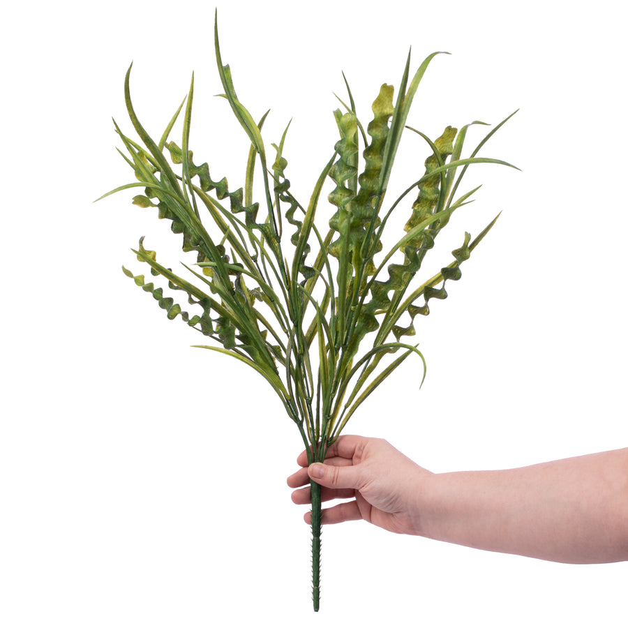 25" Plastic Grass Bush Lifestyle Photo