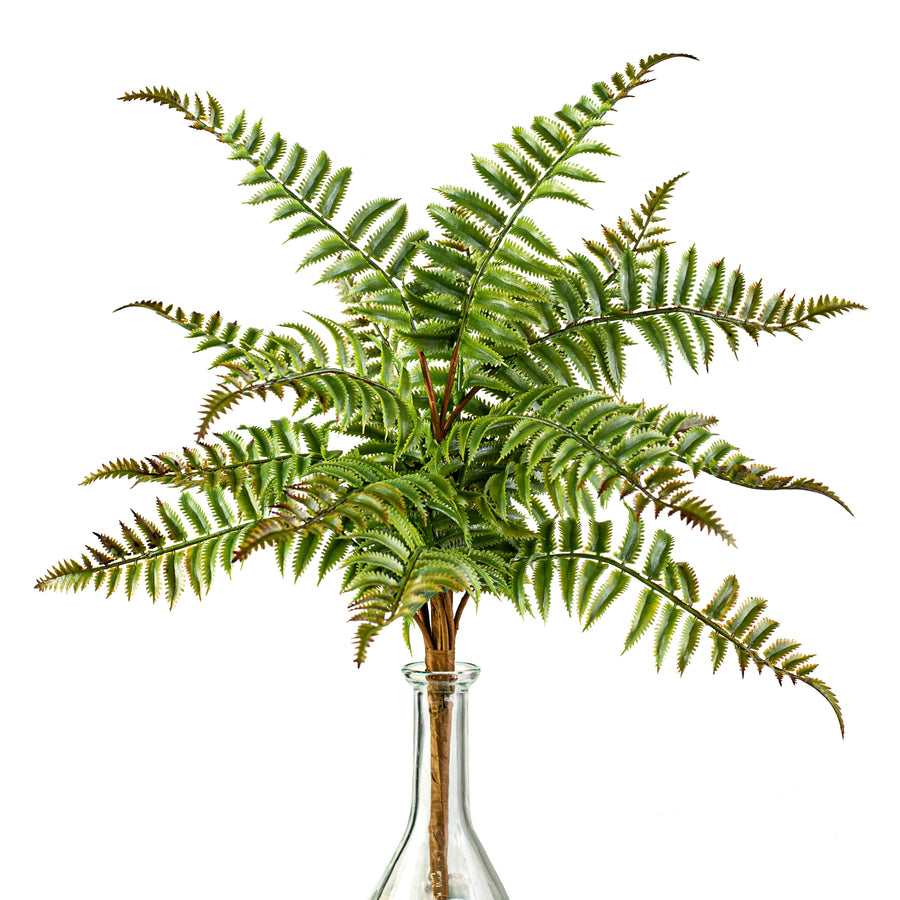 19" Plastic Mini Fern Bush Item Number: 13547GN