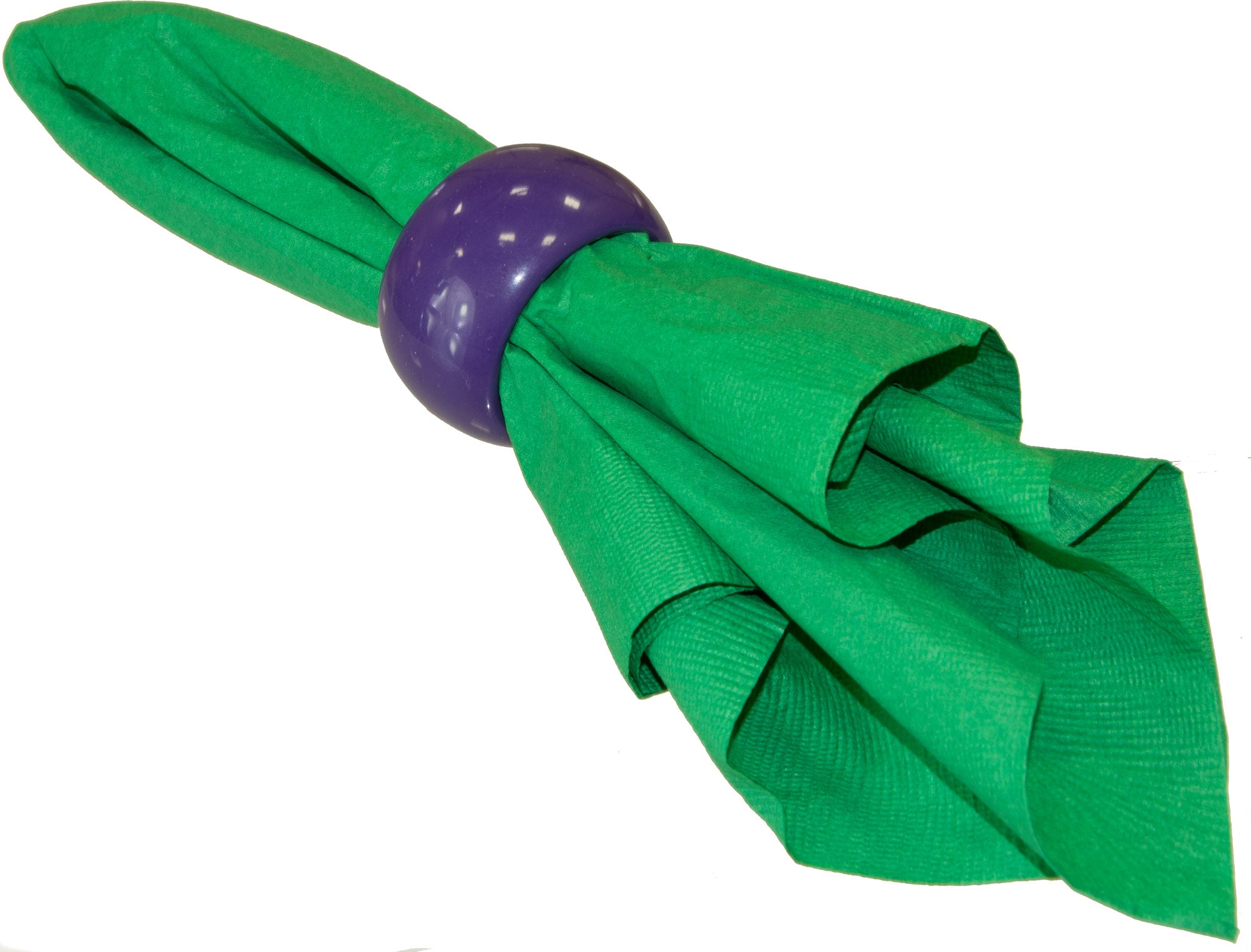 Plastic Round Napkin Rings: Purple (6) Item Number: 1629-PURPLE