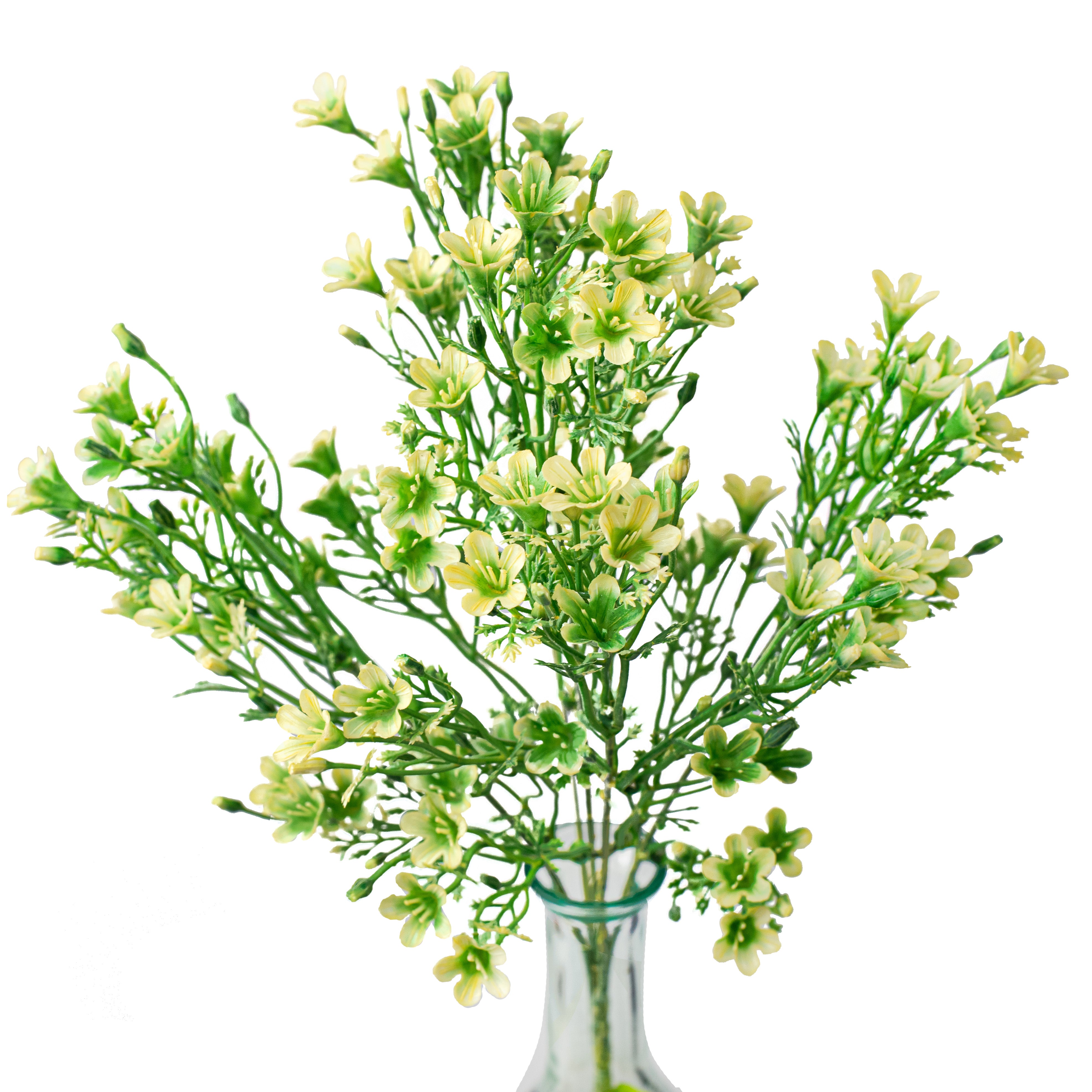 14" Plastic Wax Flower Bush: Cream Item Number: 13539CM