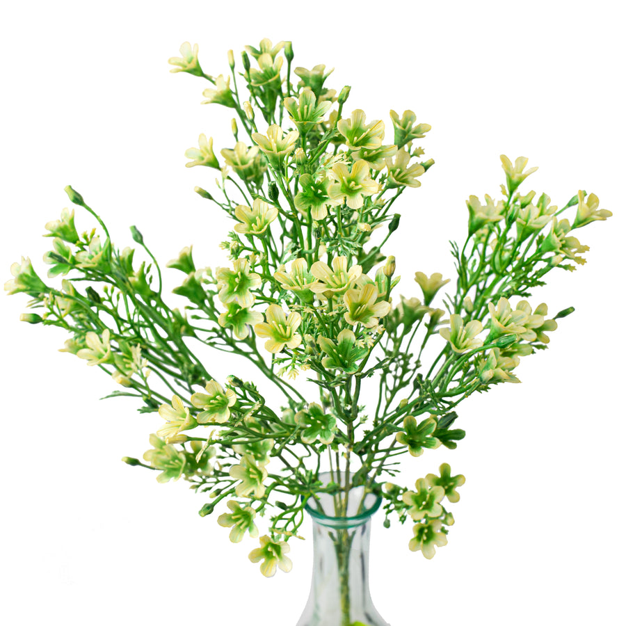 14" Plastic Wax Flower Bush: Cream Item Number: 13539CM