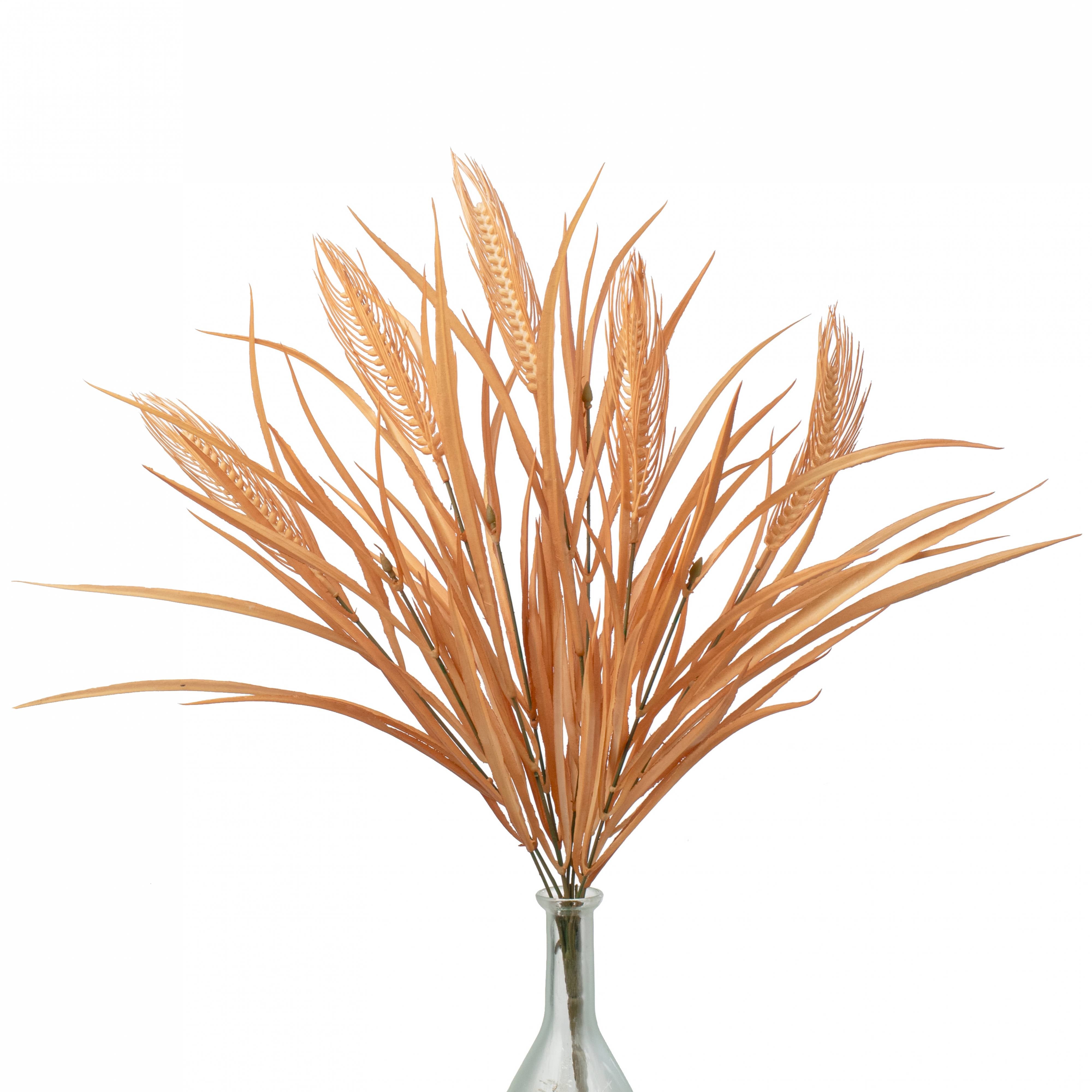 21" Plastic Wheat Bush: Rust Orange Item Number: 52360RT