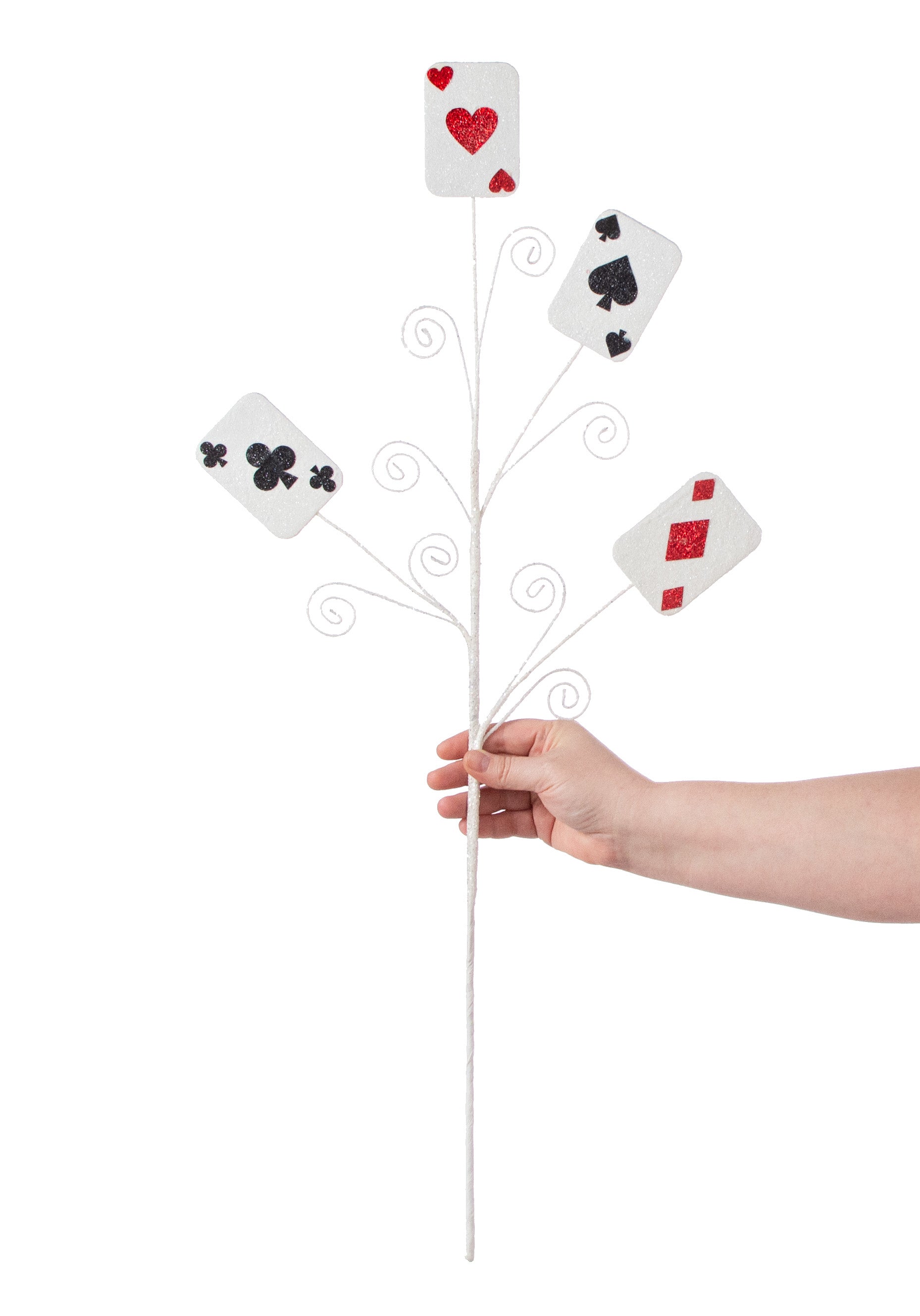 30" Playing Card Spray: Red & Black detail photo 3