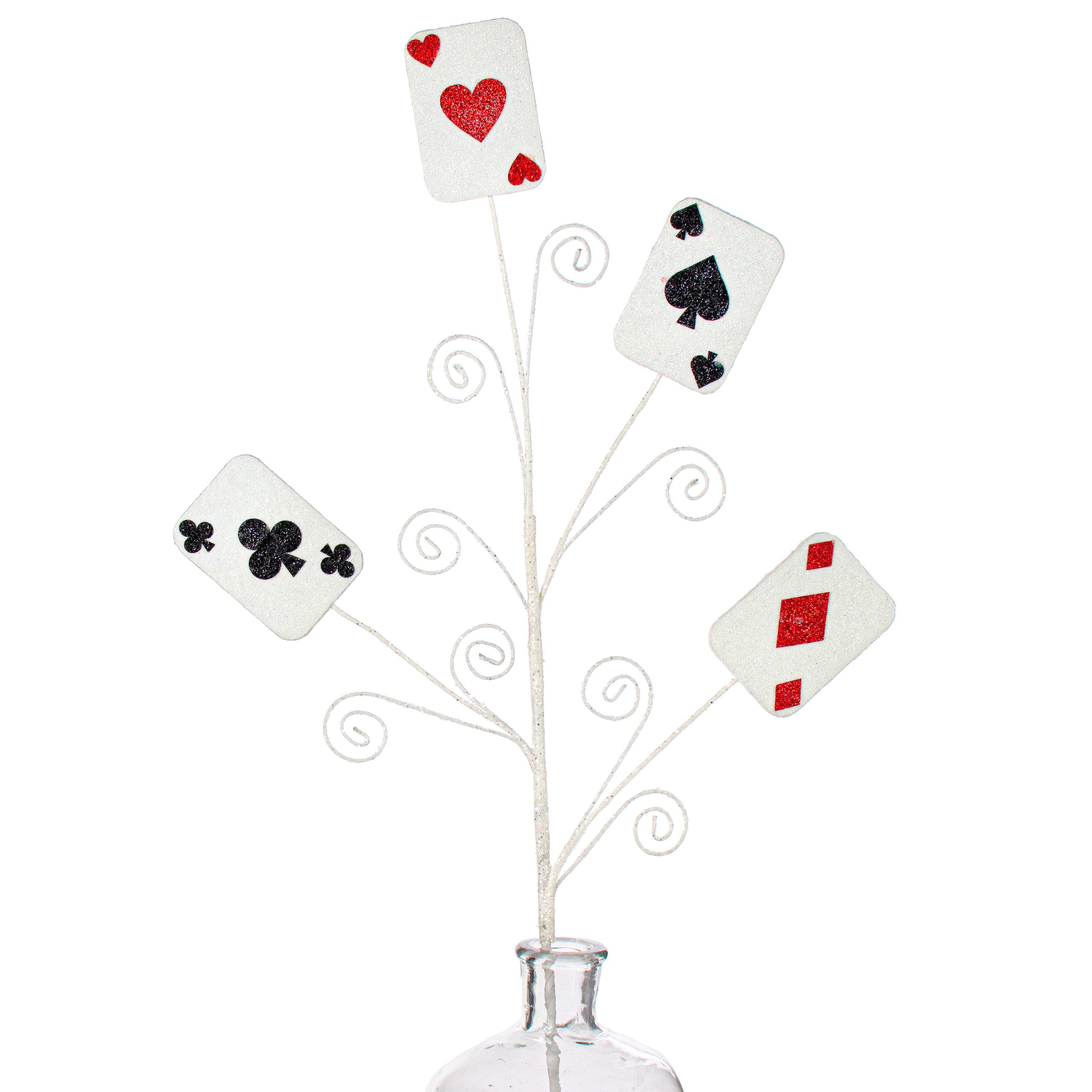 30" Playing Card Spray: Red & Black Item Number: 63284RDBK