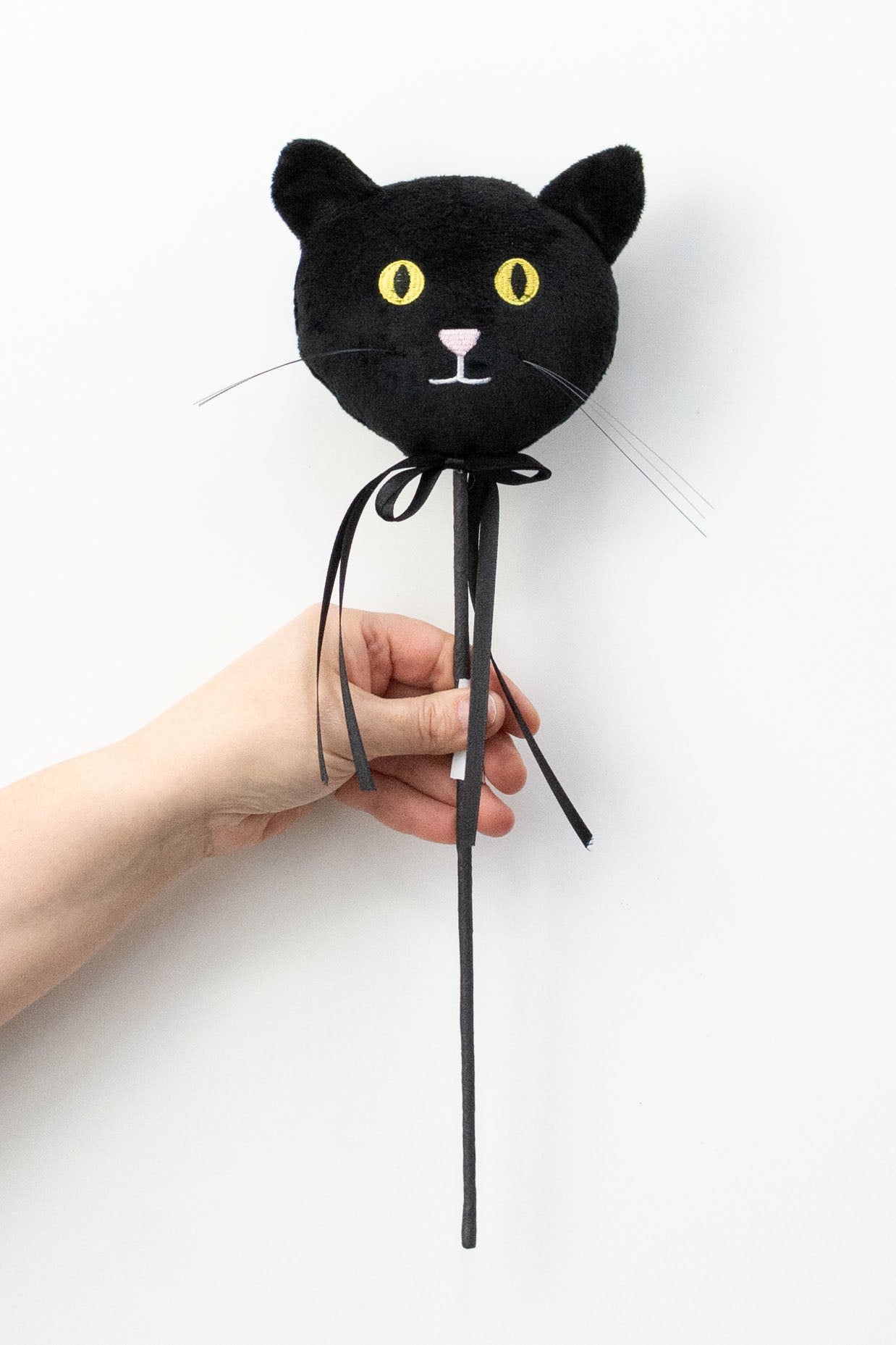 16" Plush Black Cat Pick detail photo 3