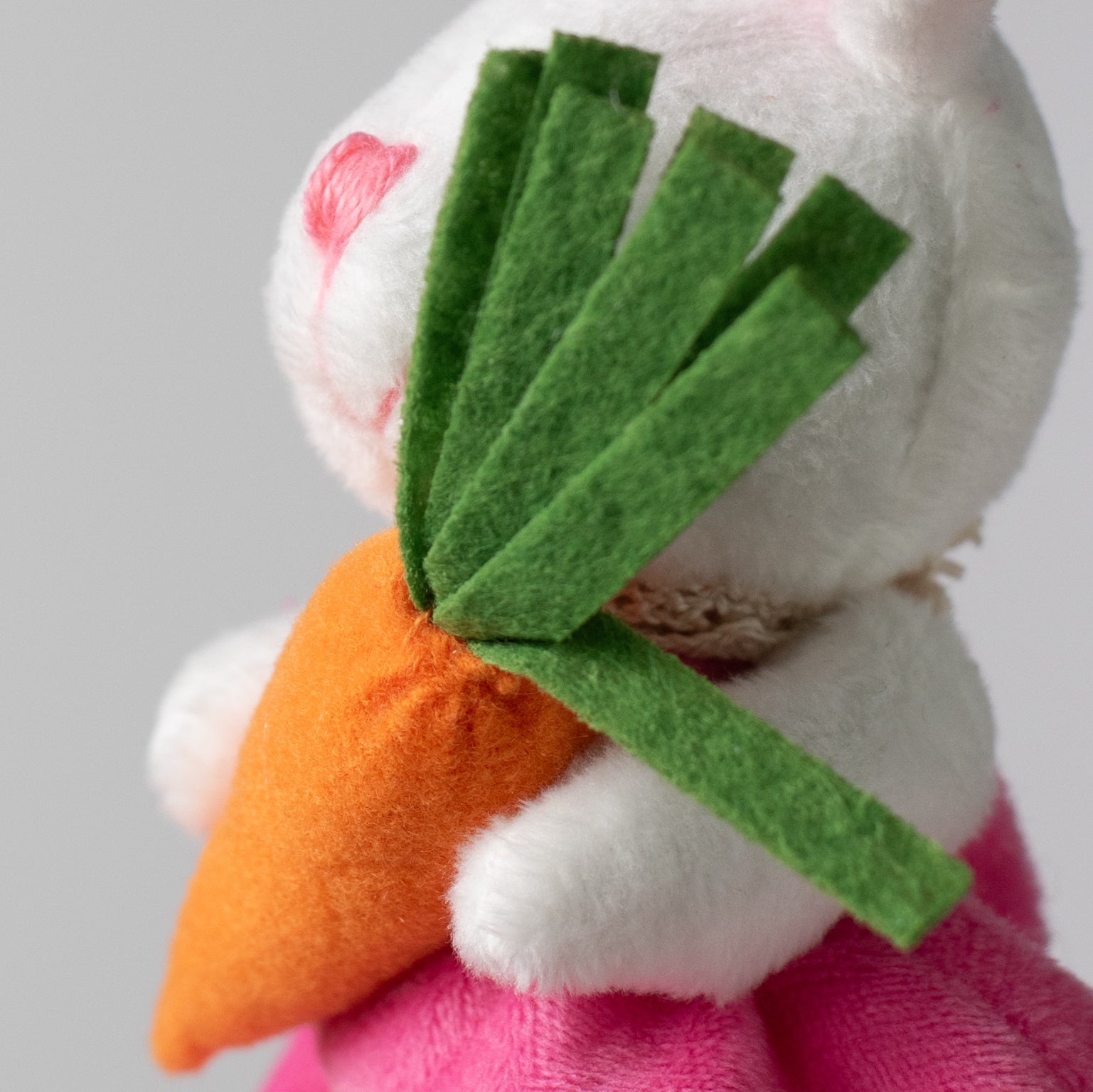 16" Plush Bunny Pick: Pink detail photo 4
