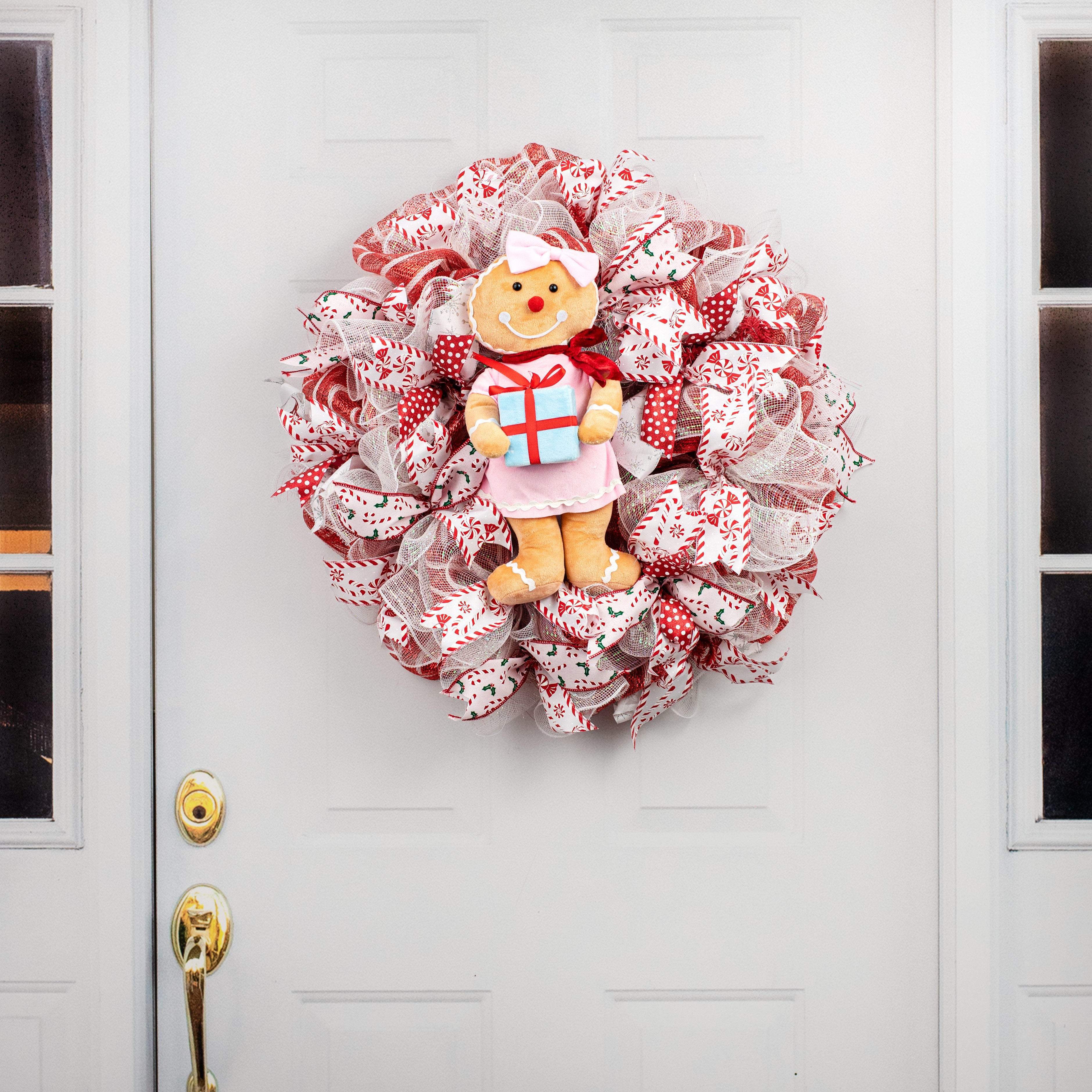 15" Plush Christmas Gingerbread Girl detail photo 5
