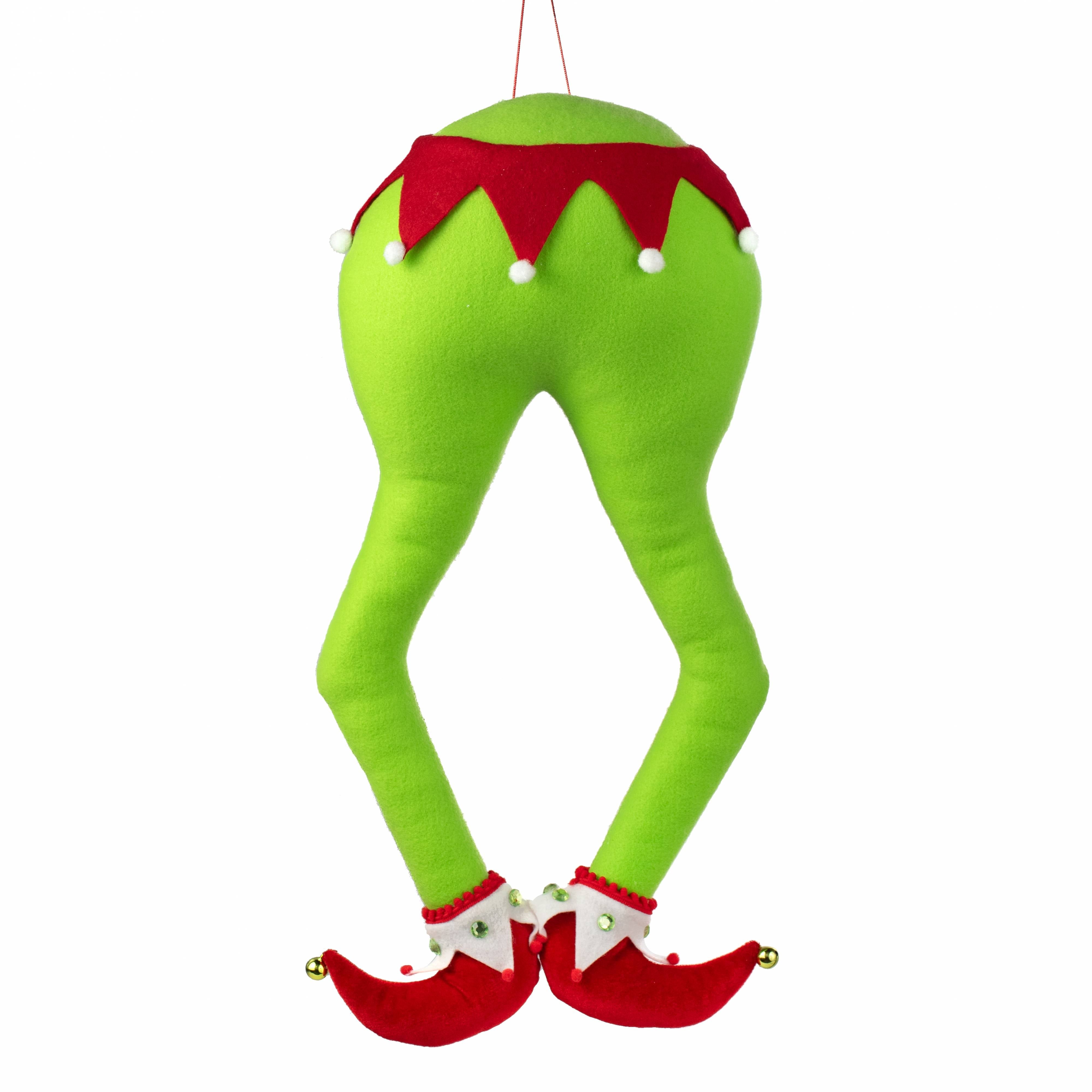 22" Plush Christmas Monster Elf Legs with Hanger Item Number: 229107
