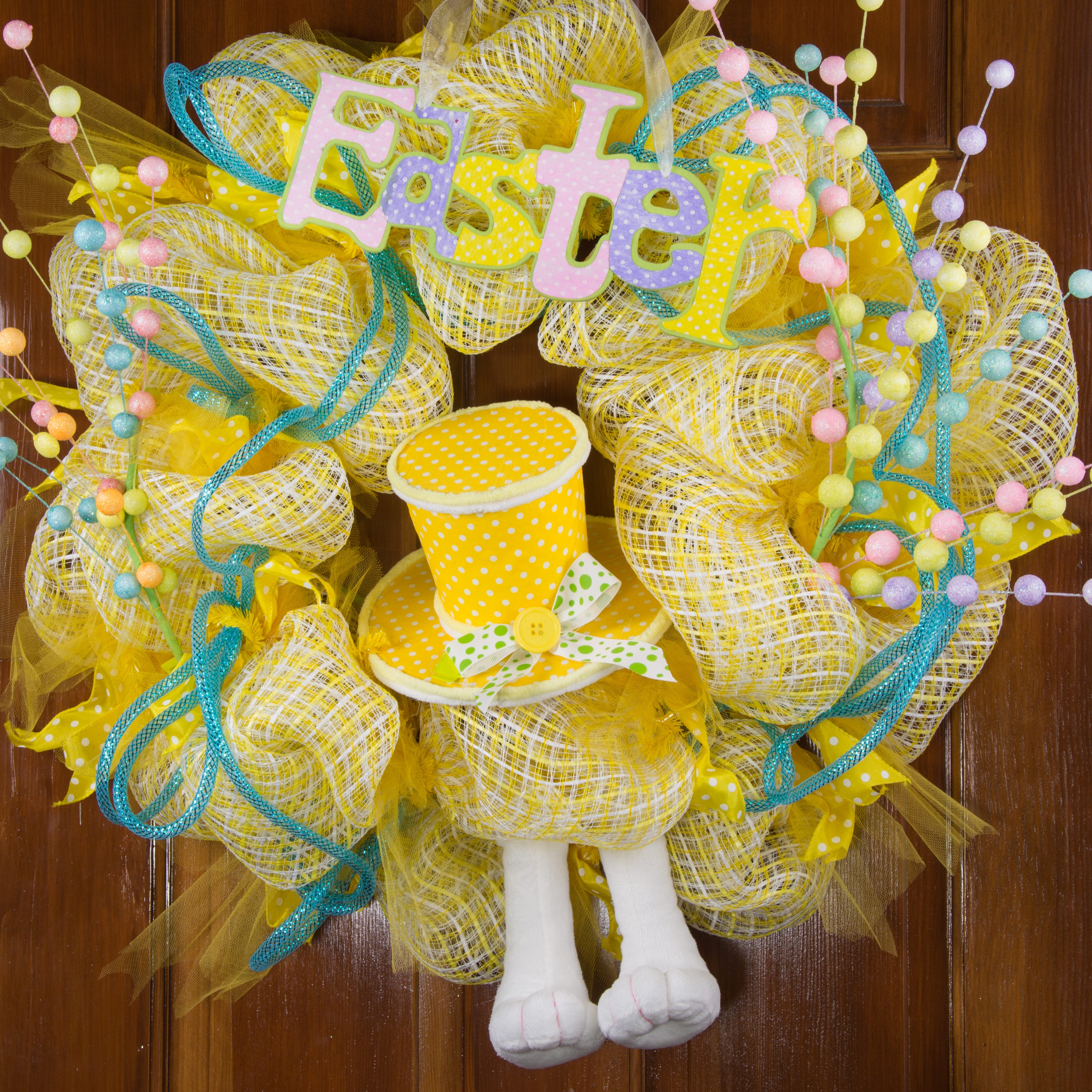 7" Plush Dangling Mini Bunny Leg Pair: White detail photo 4