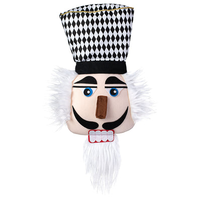 20" Plush Diamond Harlequin Nutcracker Head Item Number: 84858BKWT