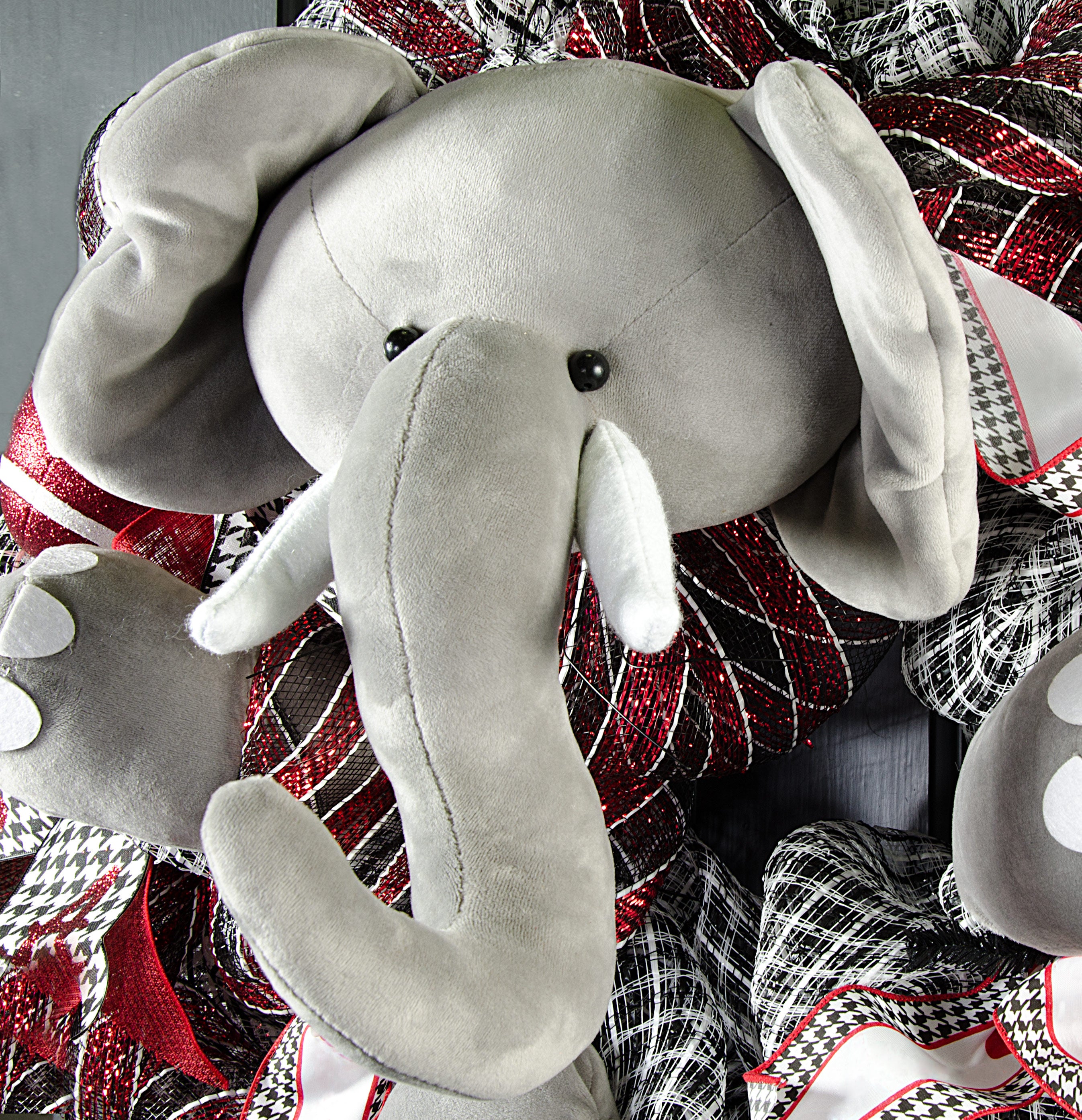 Plush Elephant Wreath Accent detail photo 4