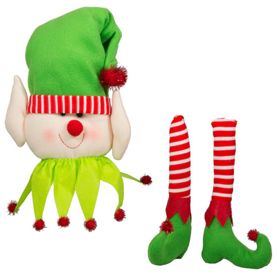 Plush Elf Head & Legs Wreath Accent Item Number: XC9877