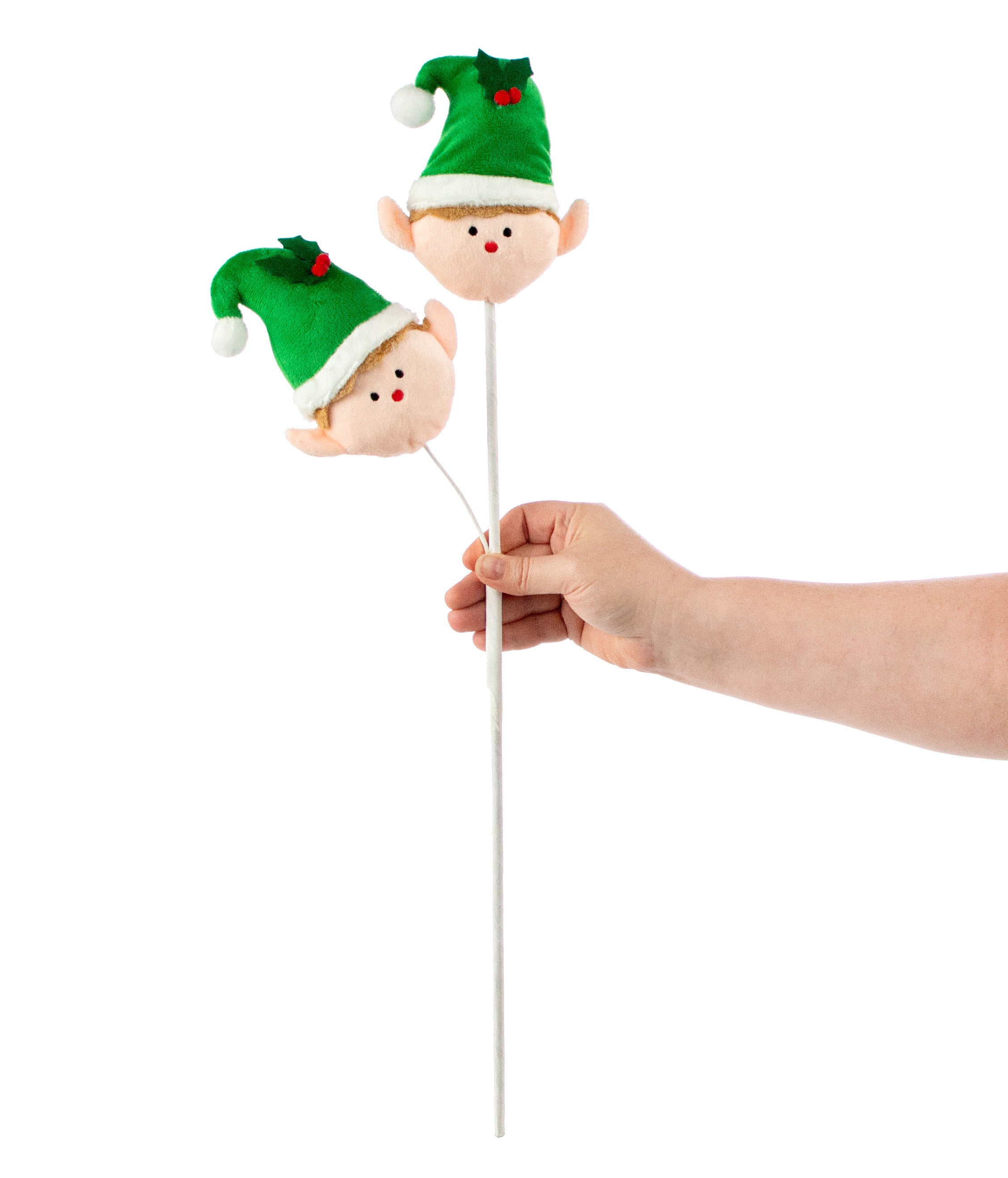25" Plush Elf Spray: Green detail photo 3
