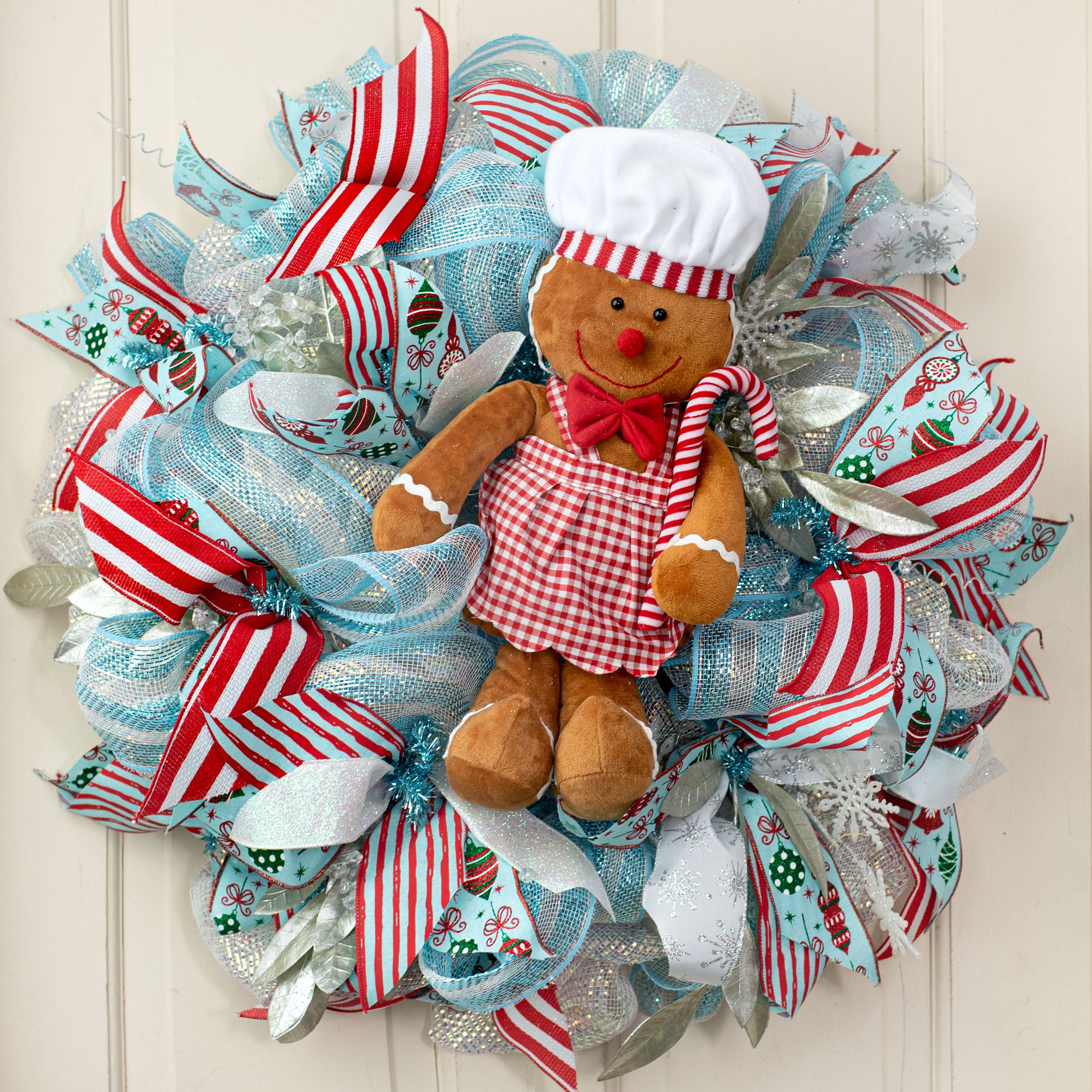 17" Plush Gingerbread Chef Ornament Lifestyle Photo