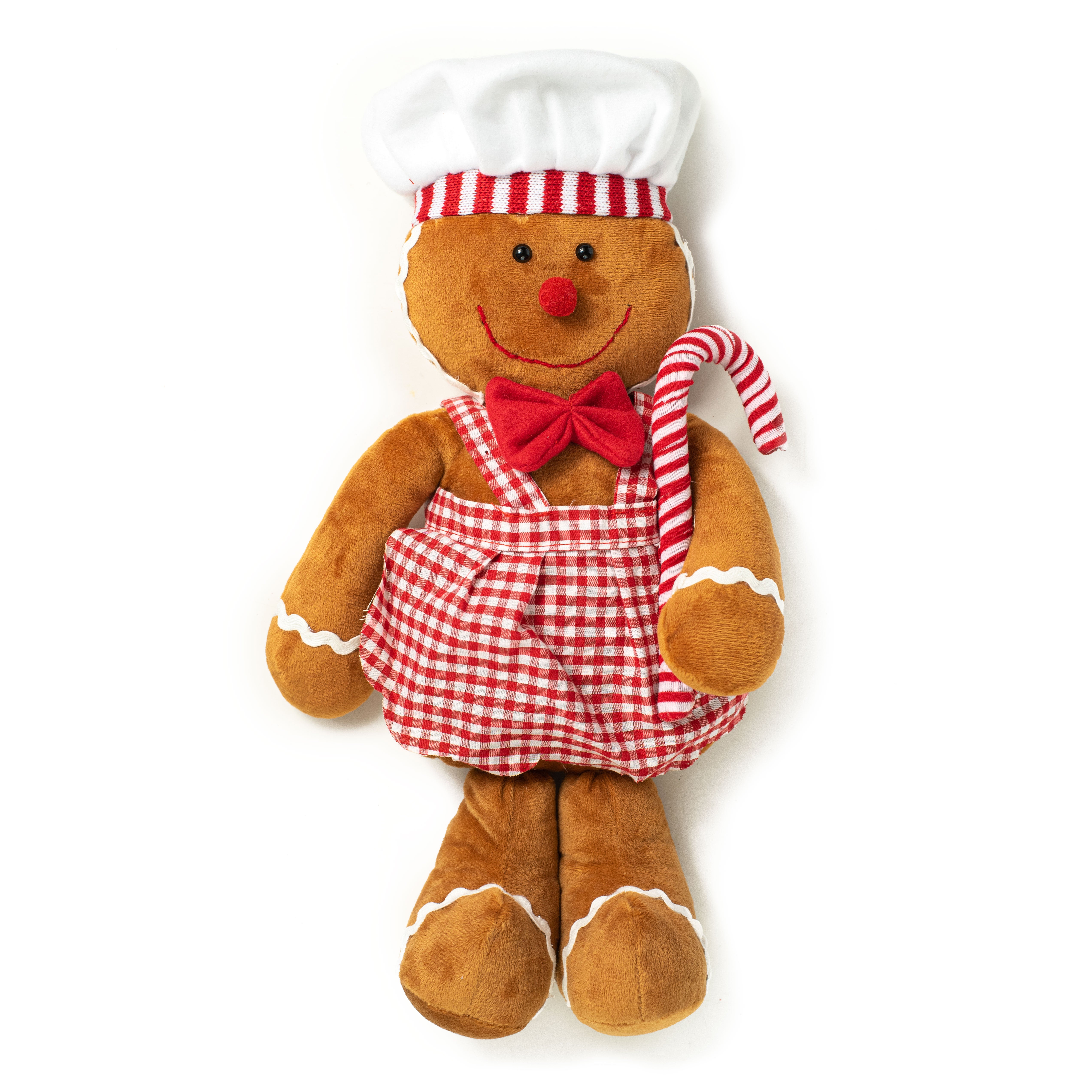 17" Plush Gingerbread Chef Ornament Item Number: 84331BN