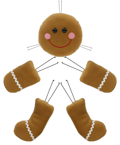 Plush Gingerbread Wreath Accent Item Number: XC6092