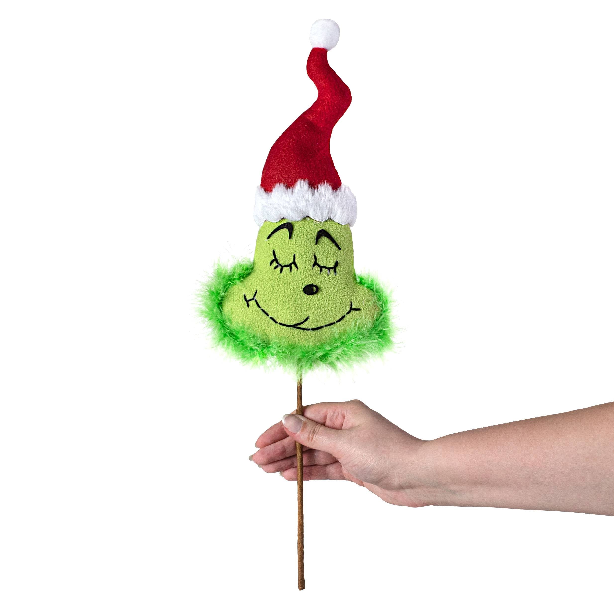 19" Plush Green Monster Head Pick detail photo 3