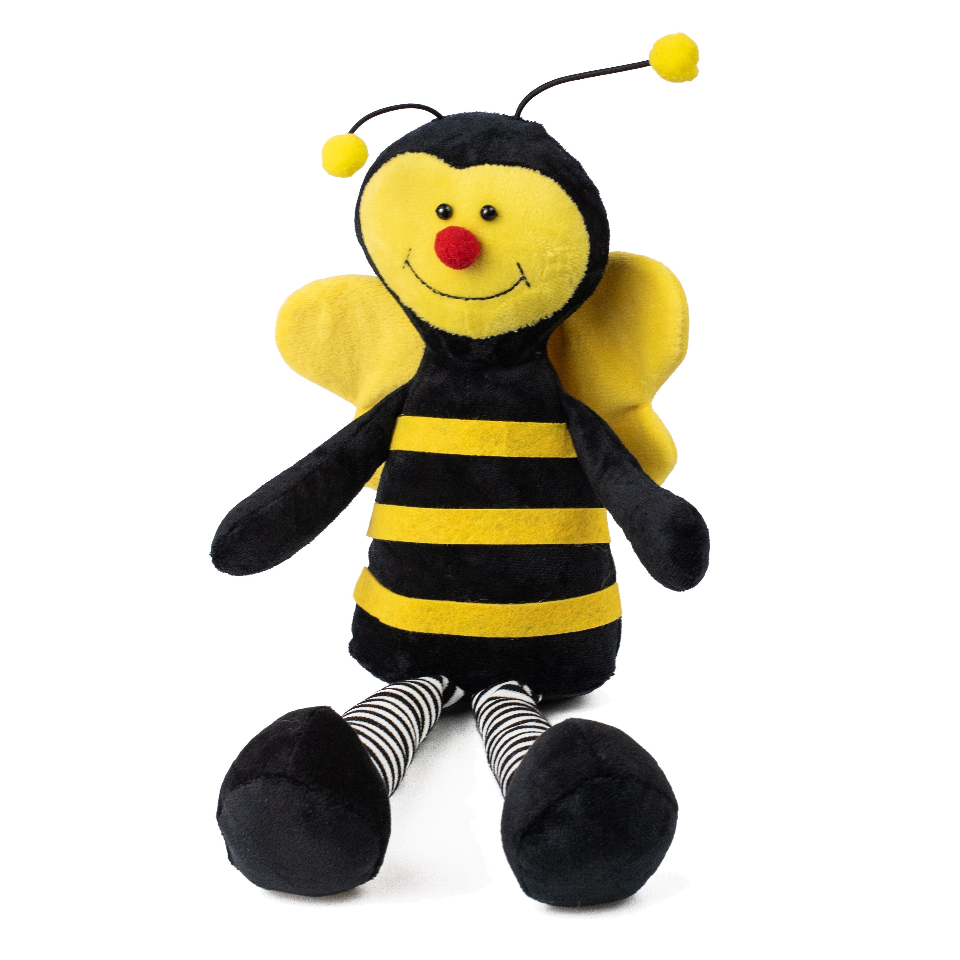 17" Plush Long Legs Bee Ornament Item Number: 62323BKYW