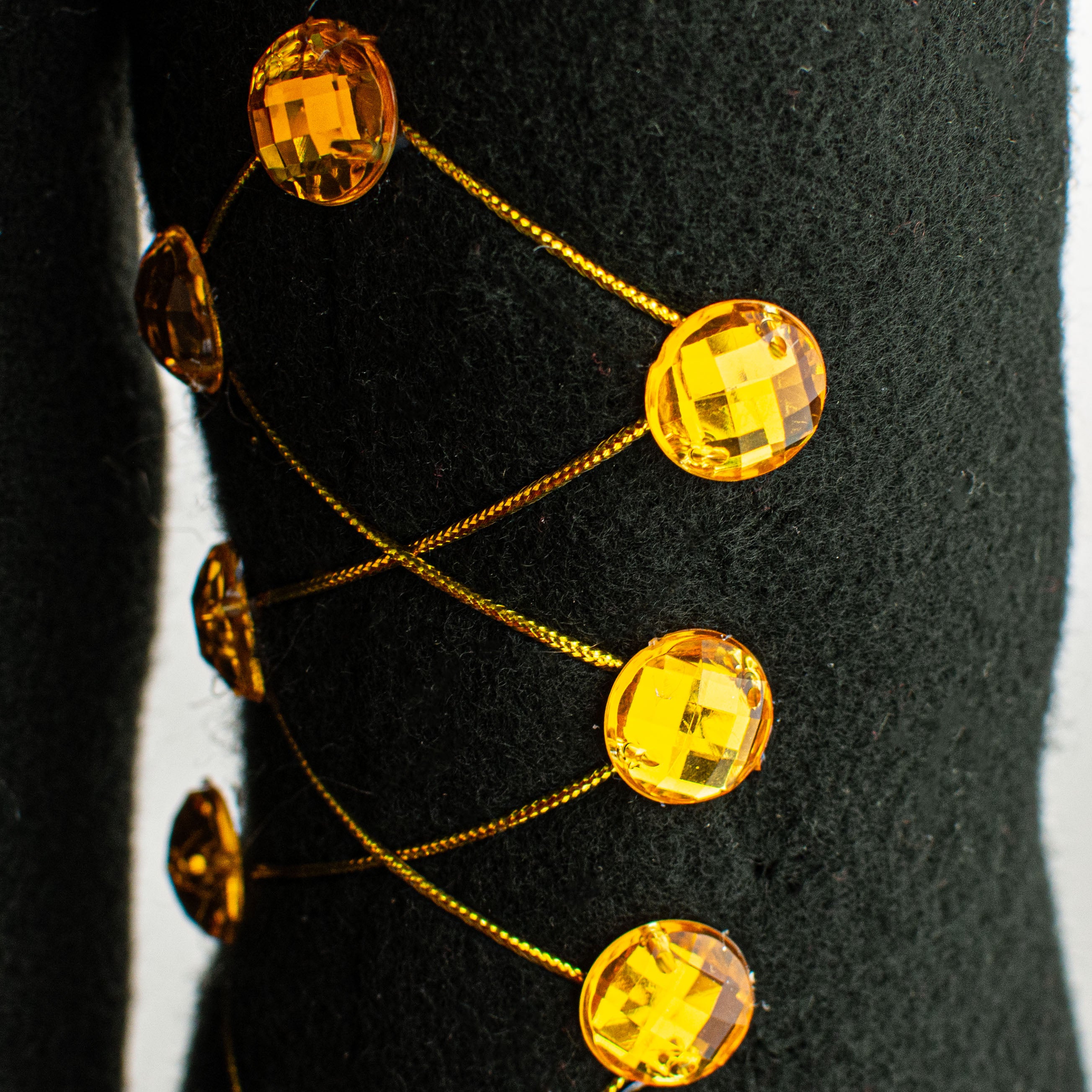 18" Plush Nutcracker Legs: Harlequin detail photo 3