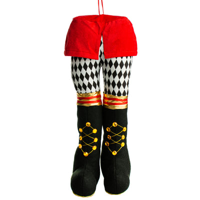 18" Plush Nutcracker Legs: Harlequin Item Number: 84859BKWT