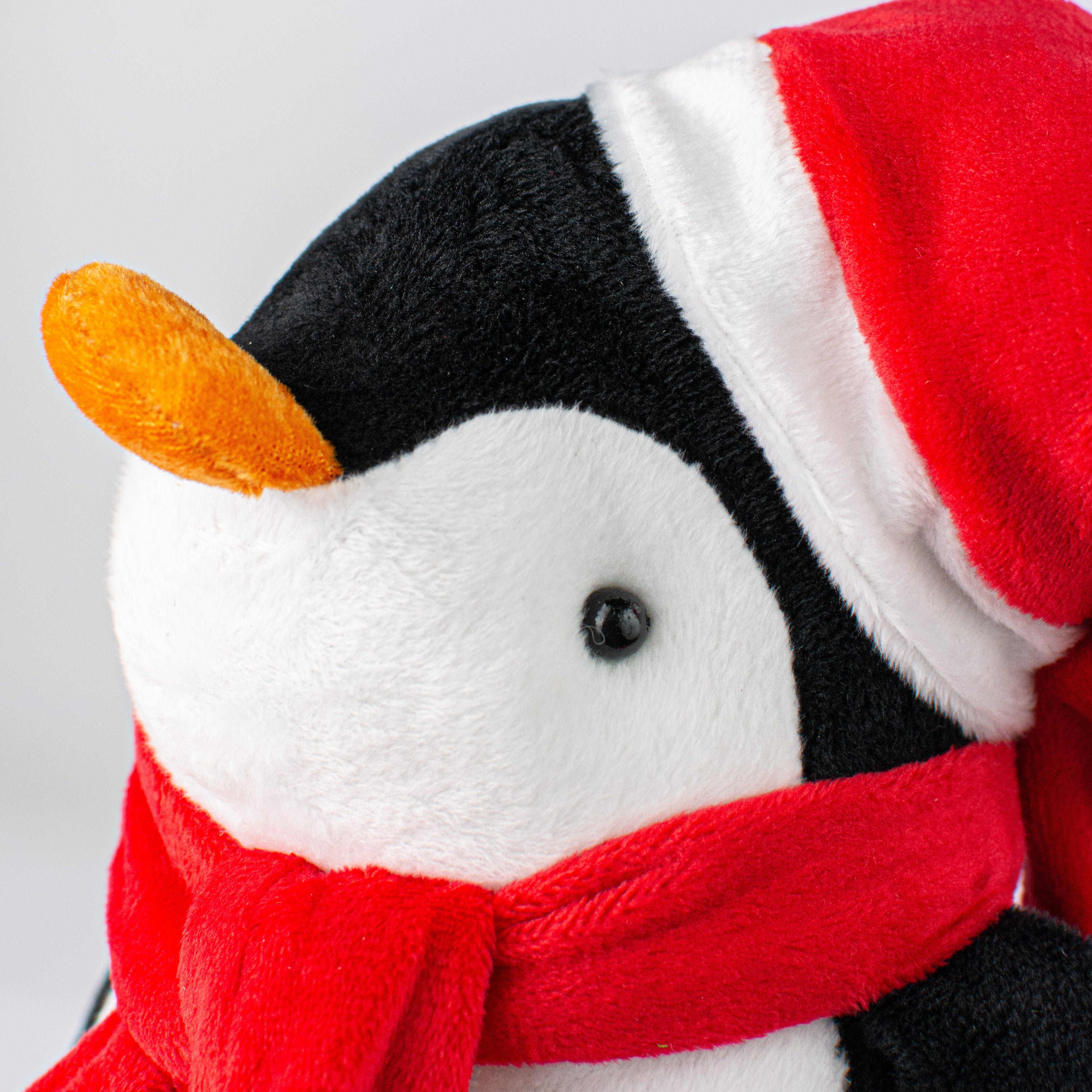 12" Plush Penguin: Black detail photo 3
