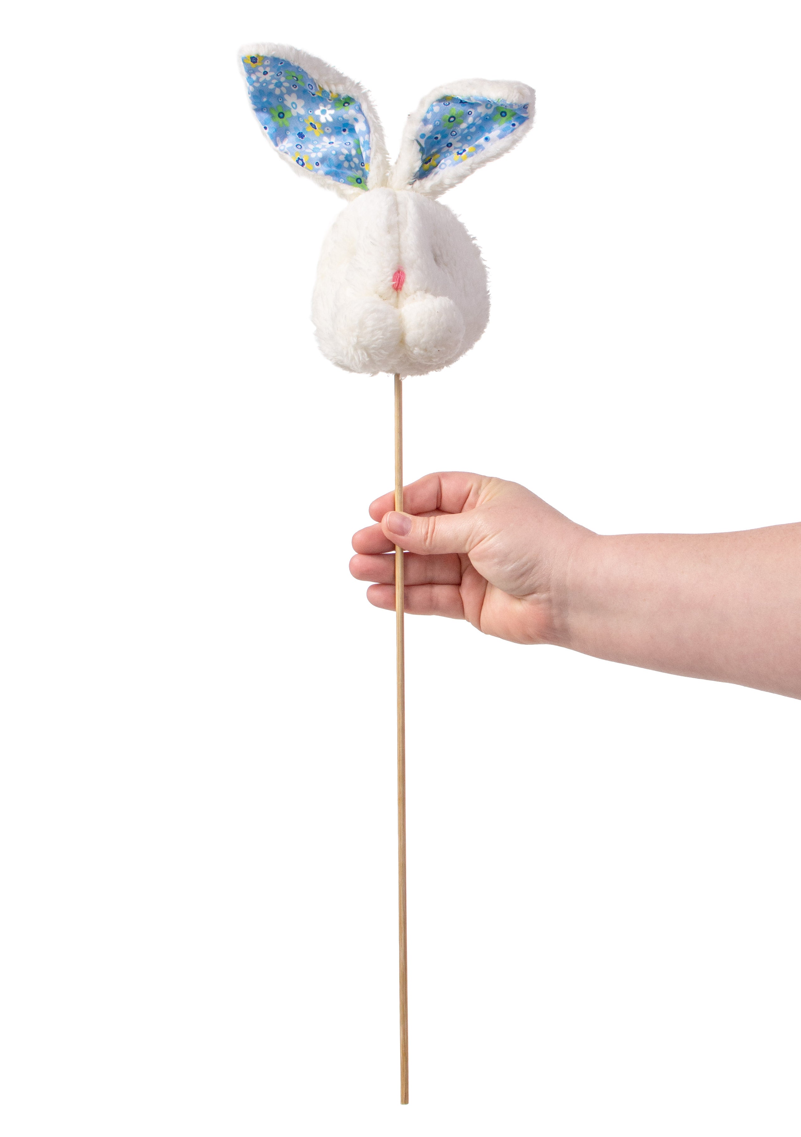 23" Plush Rabbit Head Spray: Blue detail photo 3
