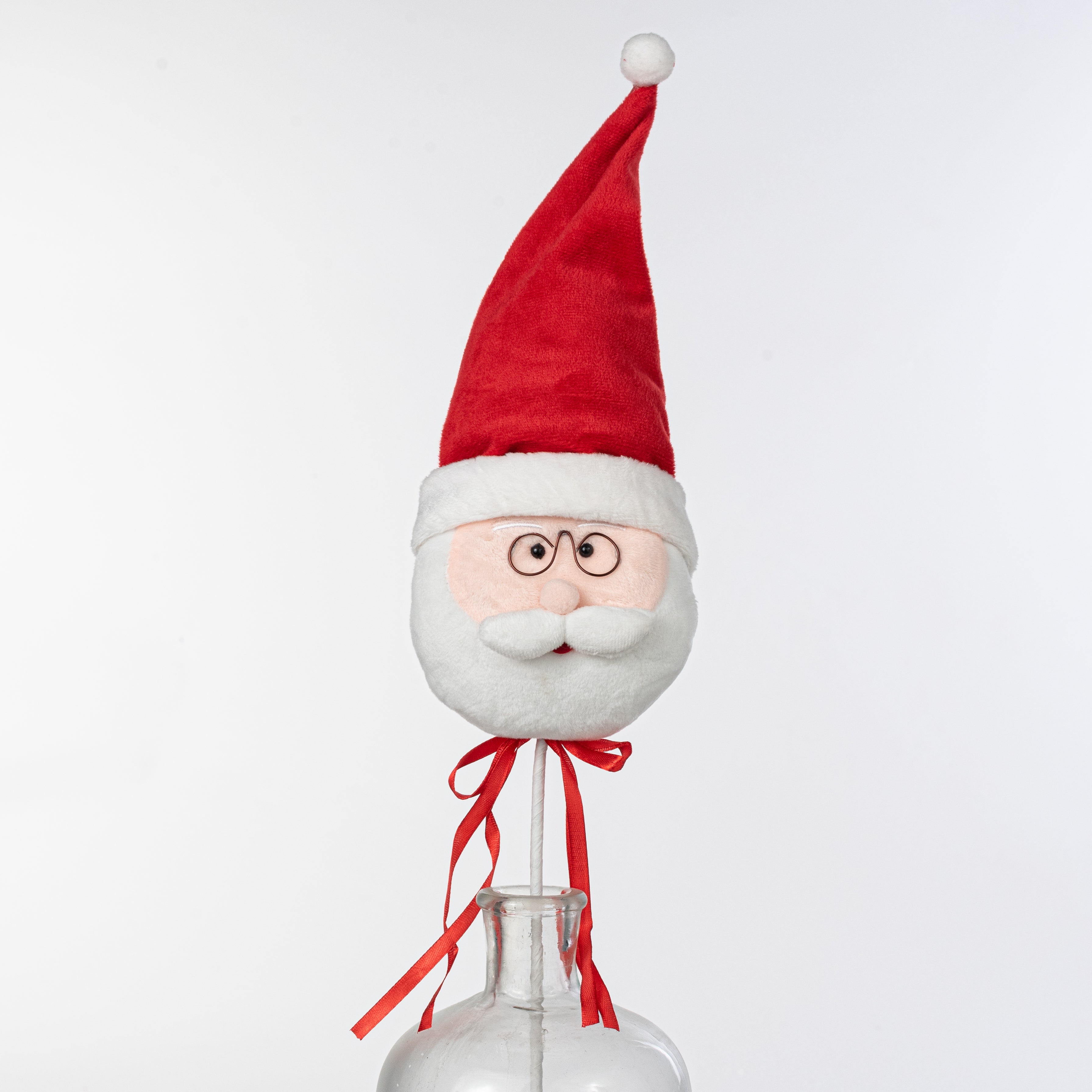 15" Plush Santa Face Pick detail photo 4