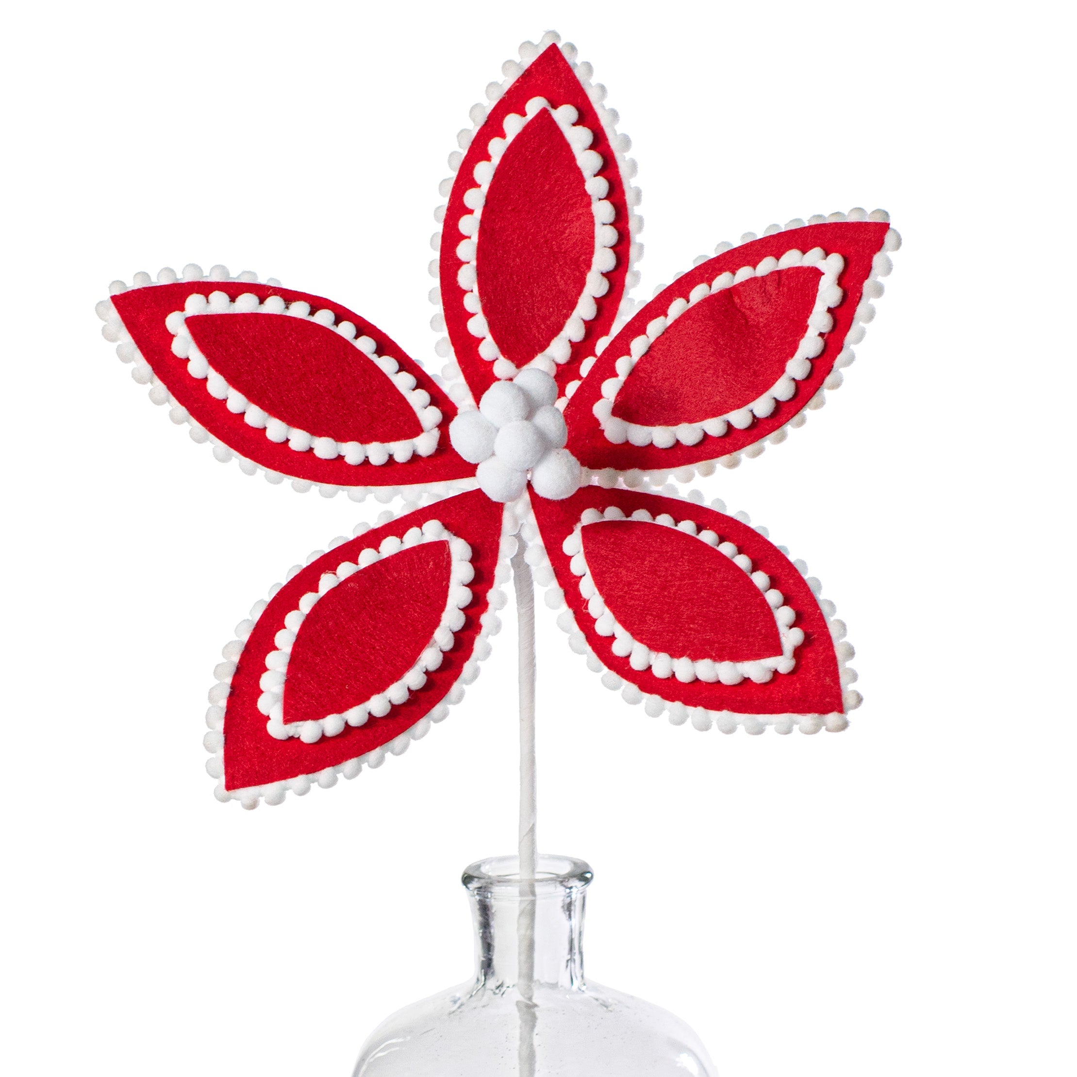 22" Poinsettia Stem: Red Item Number: 187209
