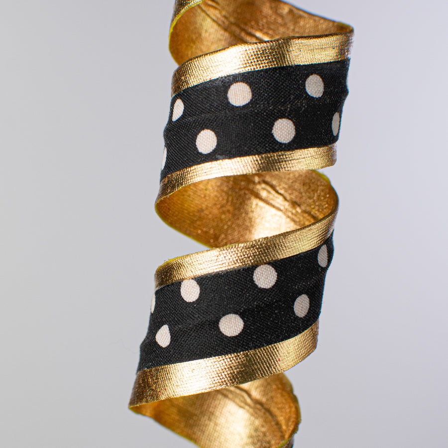 24" Double Sided Polka Dot & Gold Curl Spray Lifestyle Photo