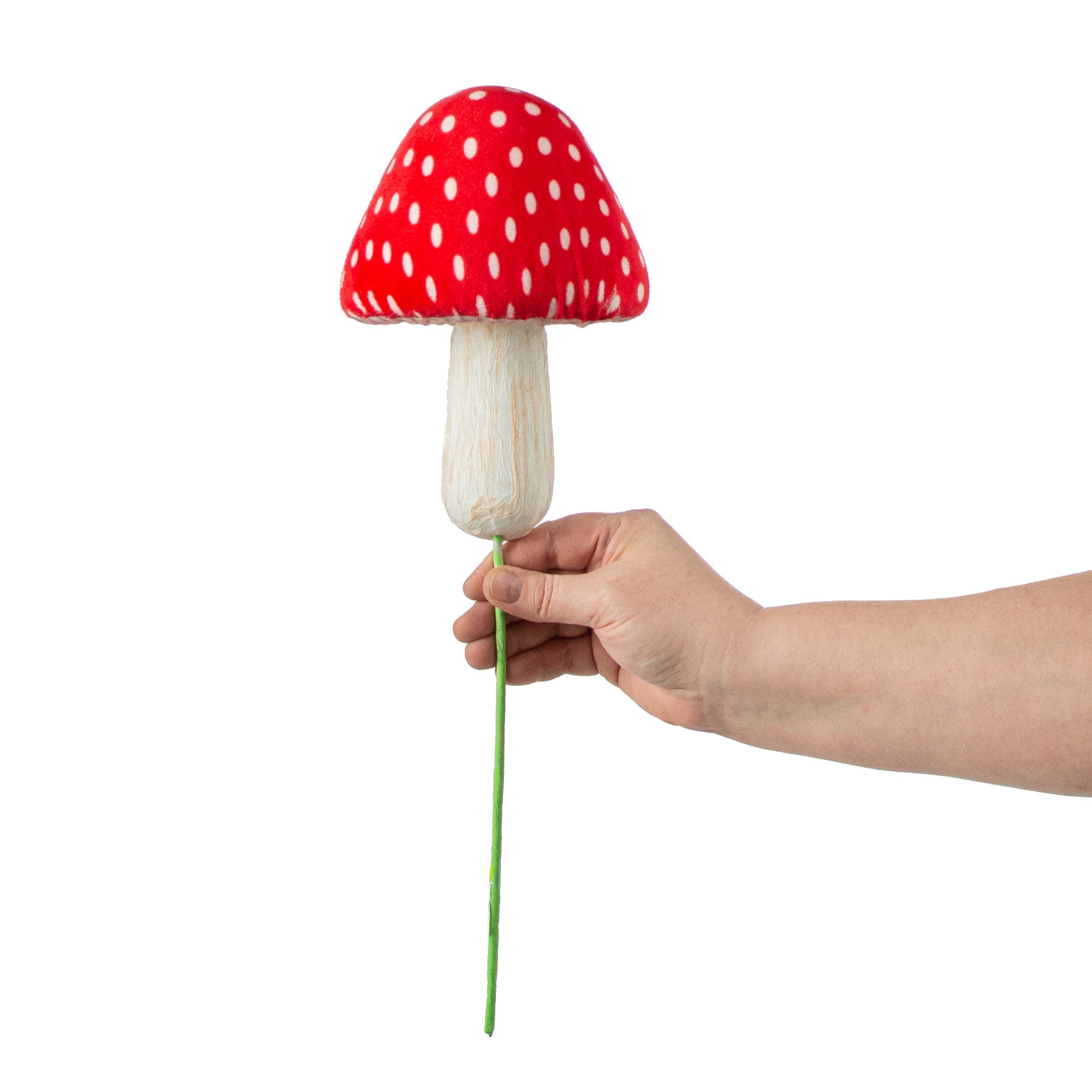 8" Polka Dot Mushroom Pick detail photo 3