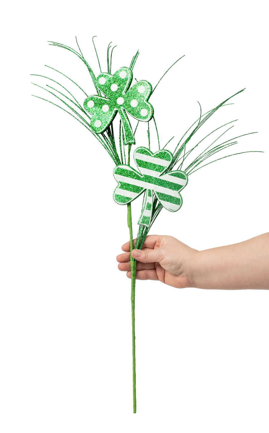 24" Polka Dot Stripe Clover Spray Lifestyle Photo
