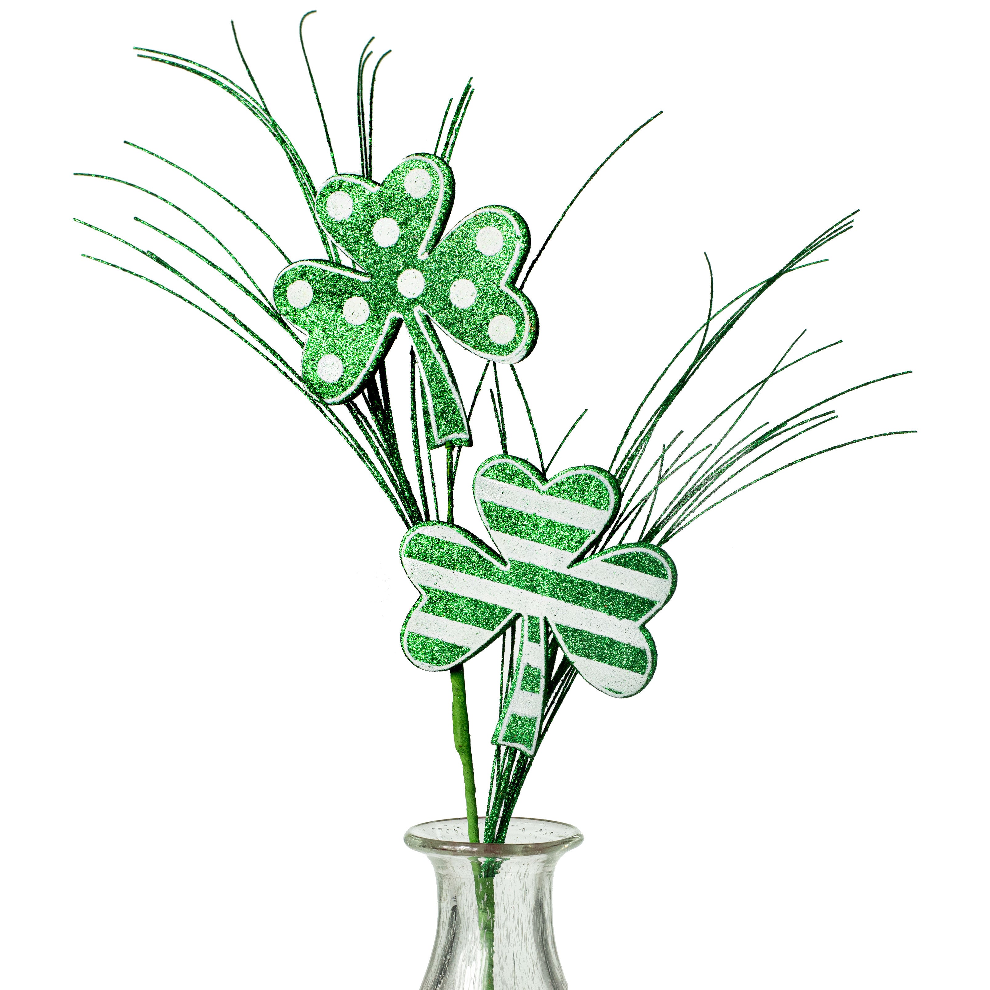 24" Polka Dot Stripe Clover Spray Item Number: 62588GNWT