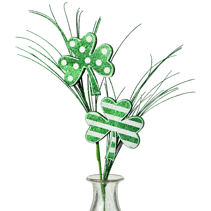 24" Polka Dot Stripe Clover Spray Item Number: 62588GNWT