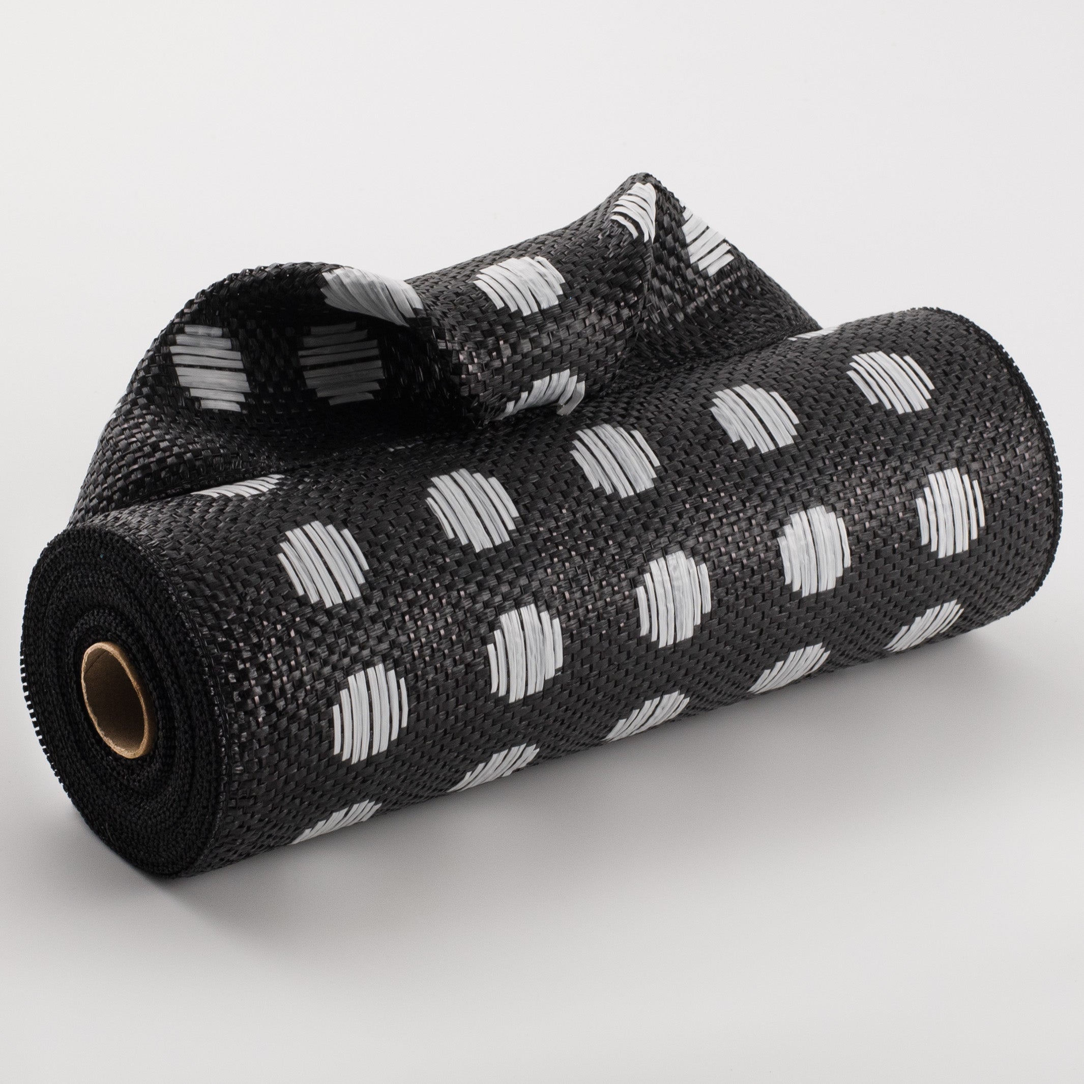 10" Polka Dot Woven Mesh: Black & White Item Number: XB108410-21