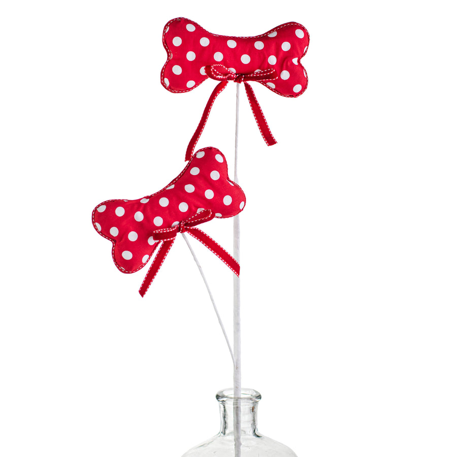 26" Polkadot Dog Bone Spray Item Number: 85416RDWT