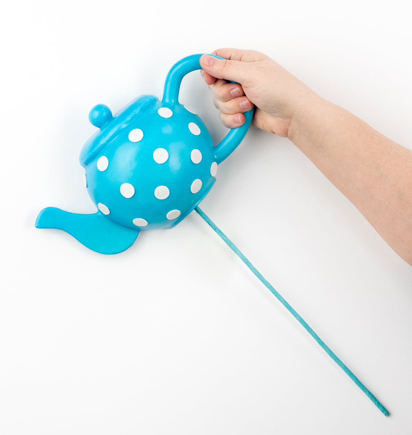 18" Polkadot Tea Pot Pick: Blue detail photo 3