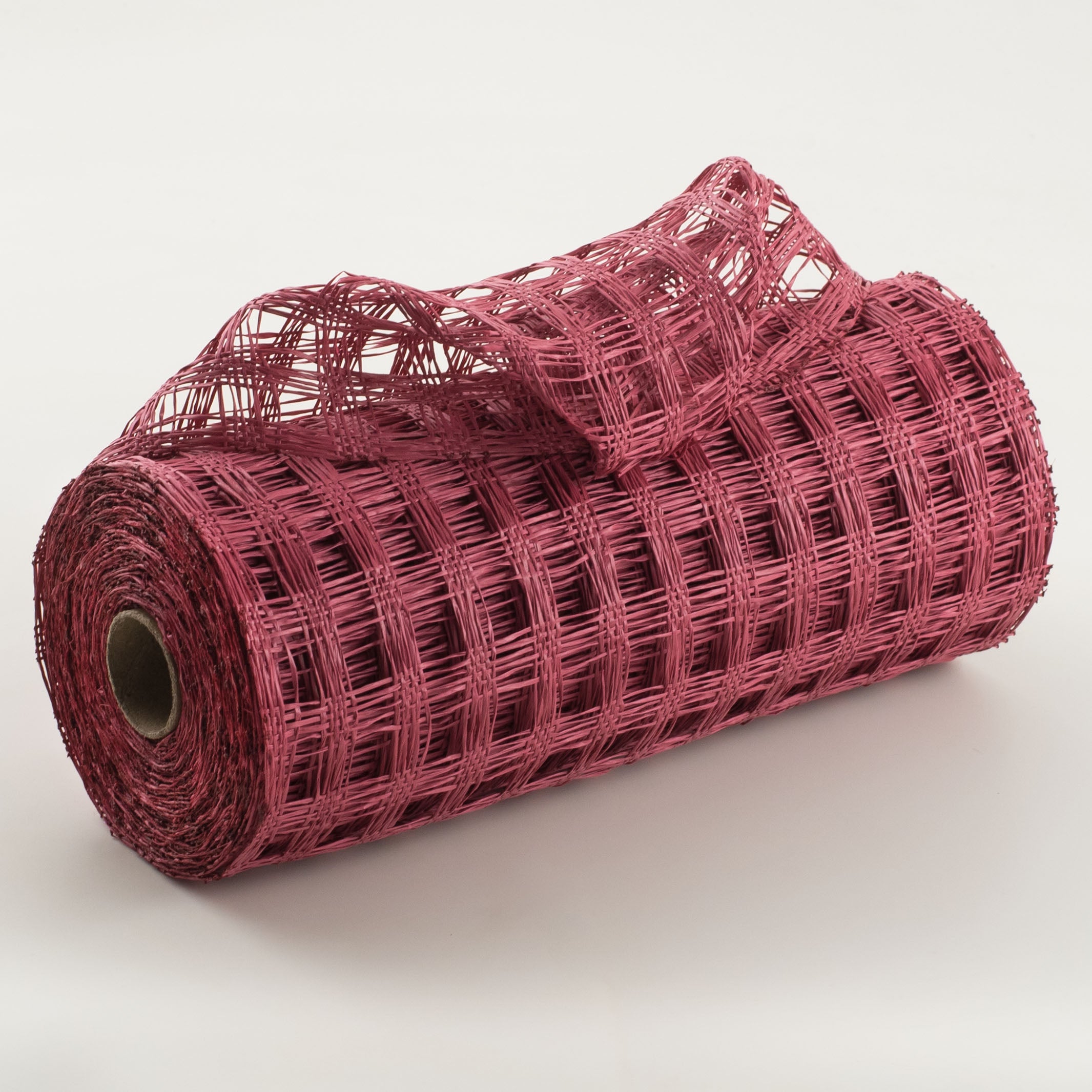 10" Poly Burlap Check Mesh: Cranberry Item Number: RP812888