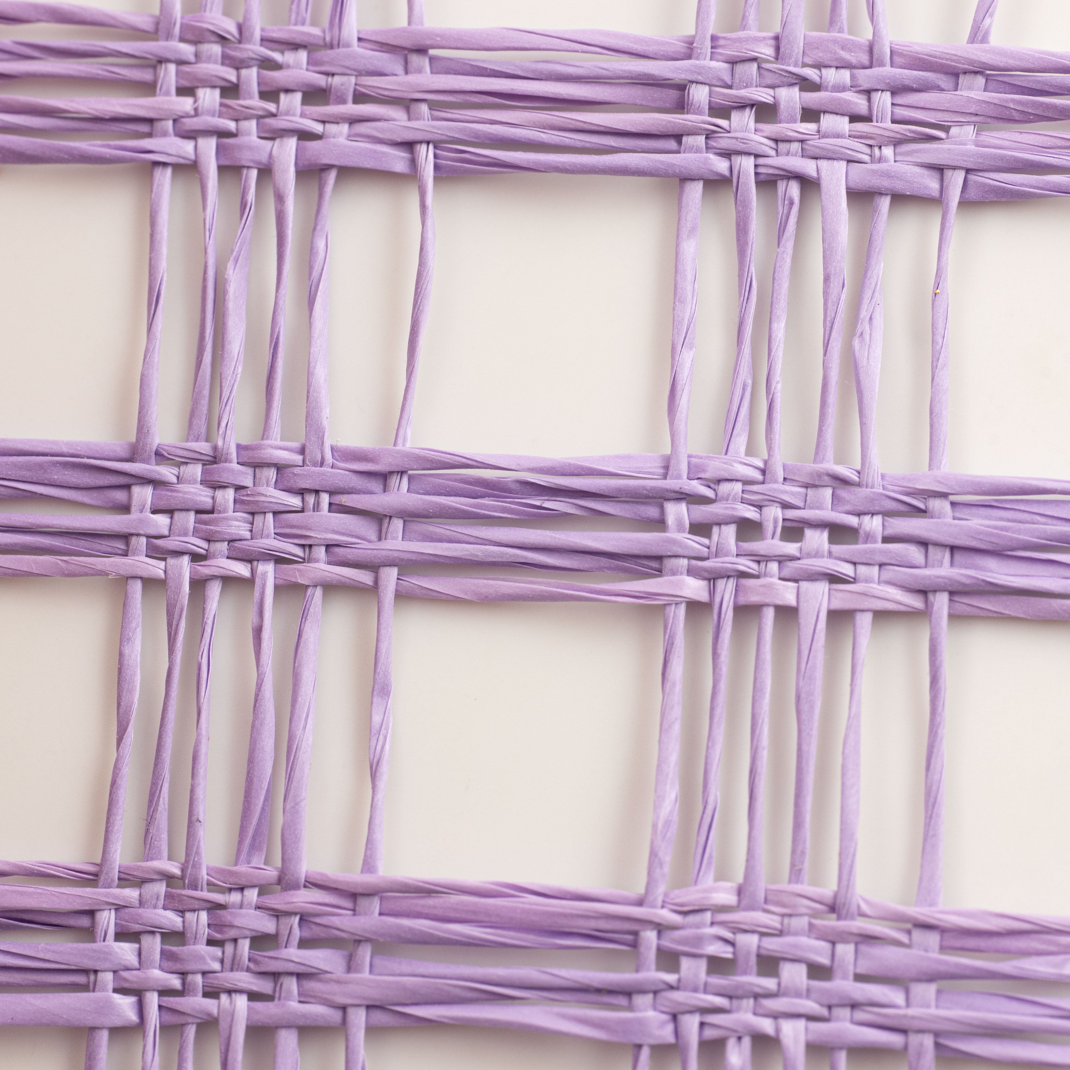 10" Poly Burlap Check Mesh: Lavender detail photo 3