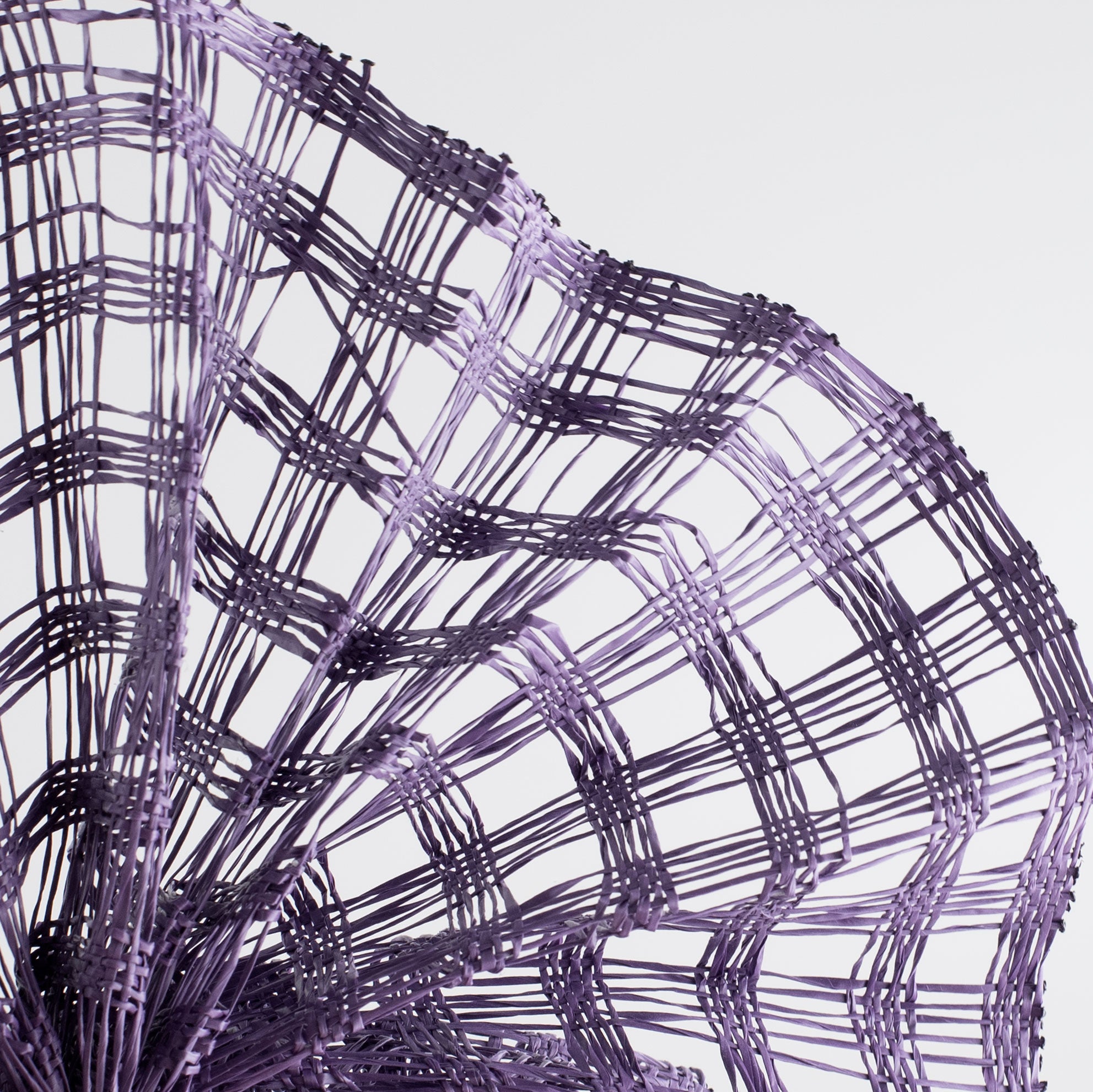 10" Poly Burlap Check Mesh: Purple Lifestyle Photo
