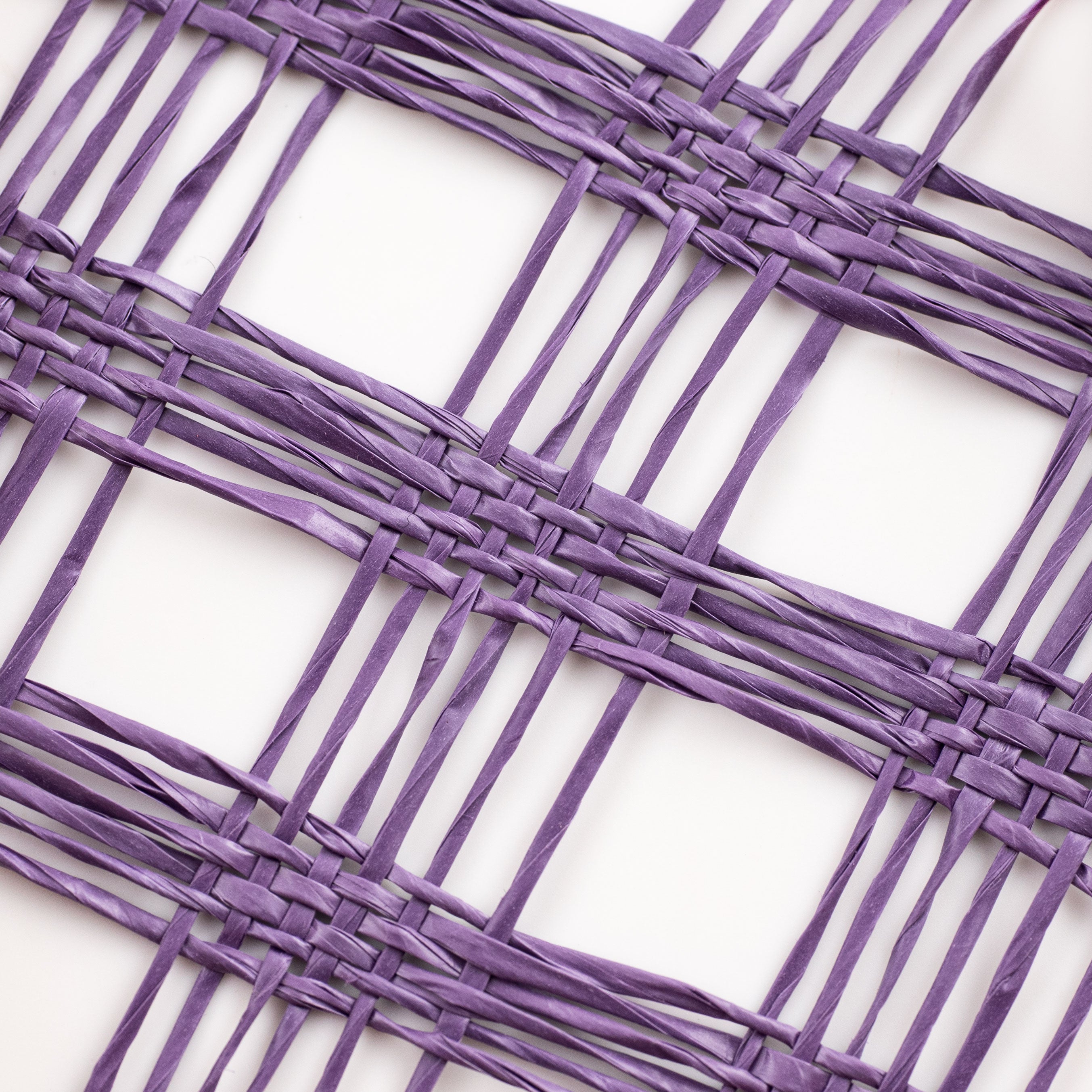 10" Poly Burlap Check Mesh: Purple detail photo 3