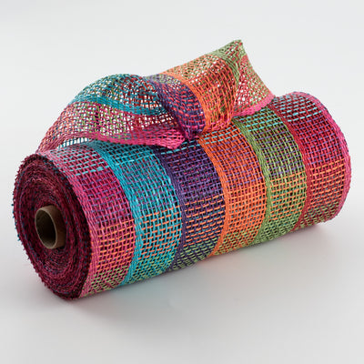 10" Poly Burlap Check Plaid Mesh: Fuchsia, Turquoise, Purple, Orange, Green, Red Item Number: RP8137K5