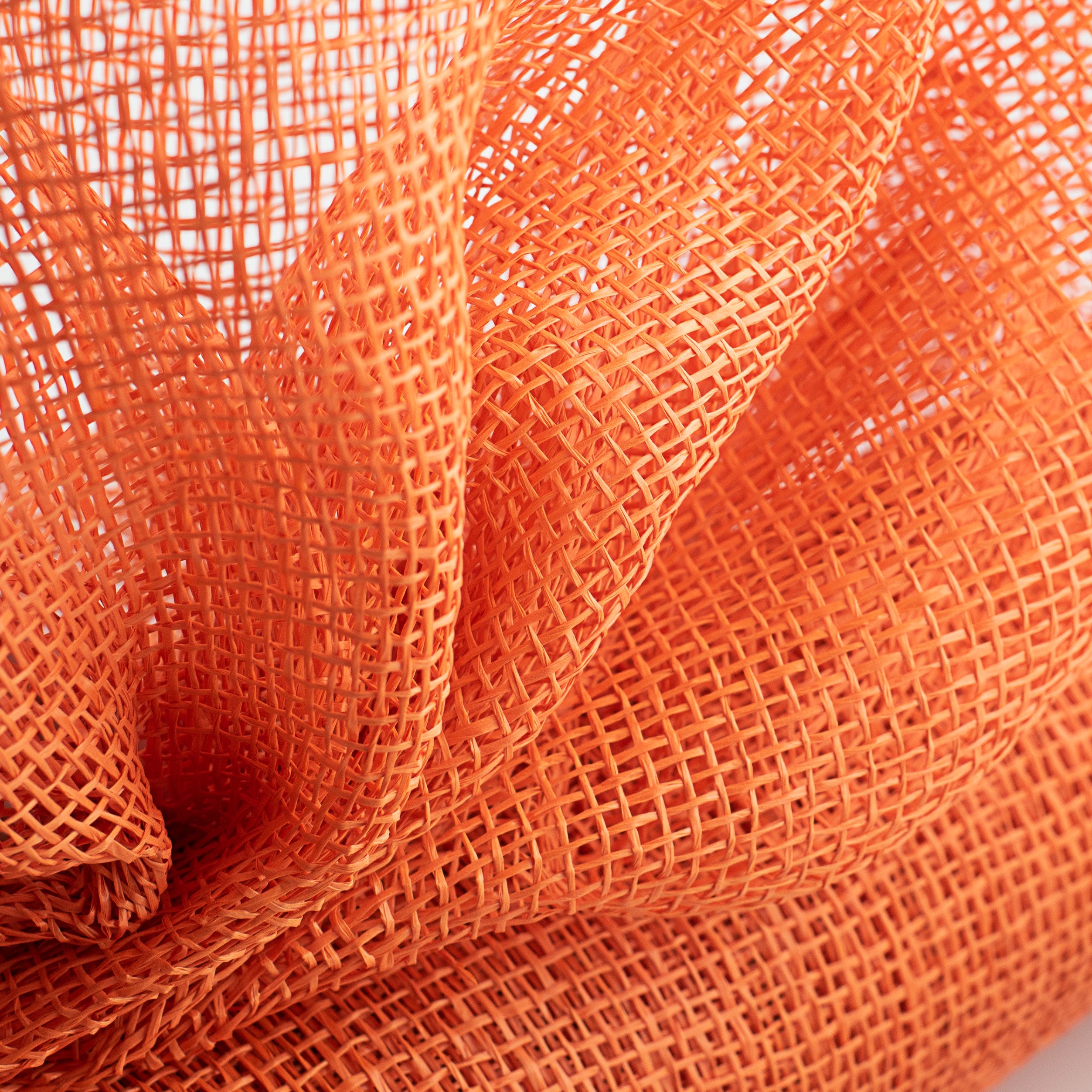21" Poly Burlap Deco Mesh: Orange Lifestyle Photo