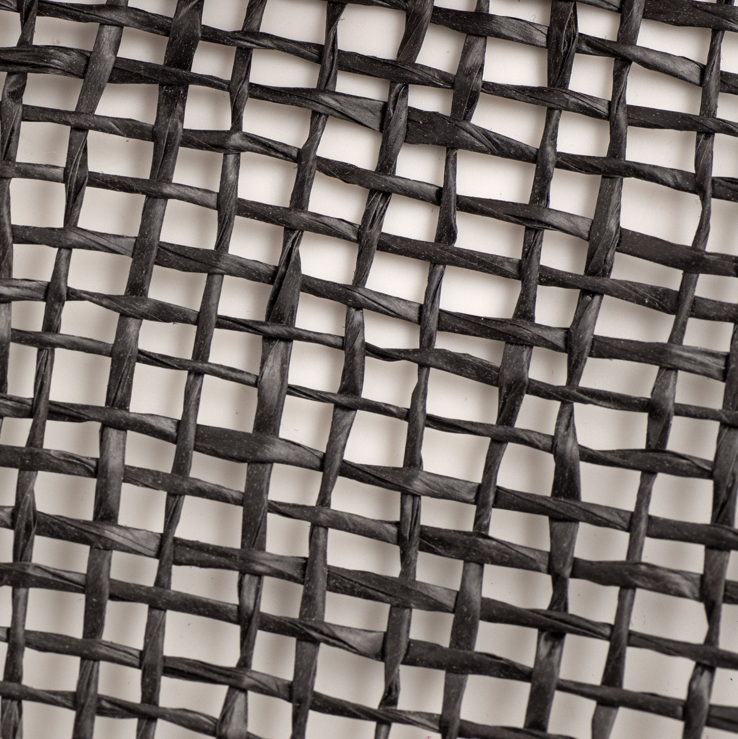 10" Poly Burlap Mesh: Black detail photo 3