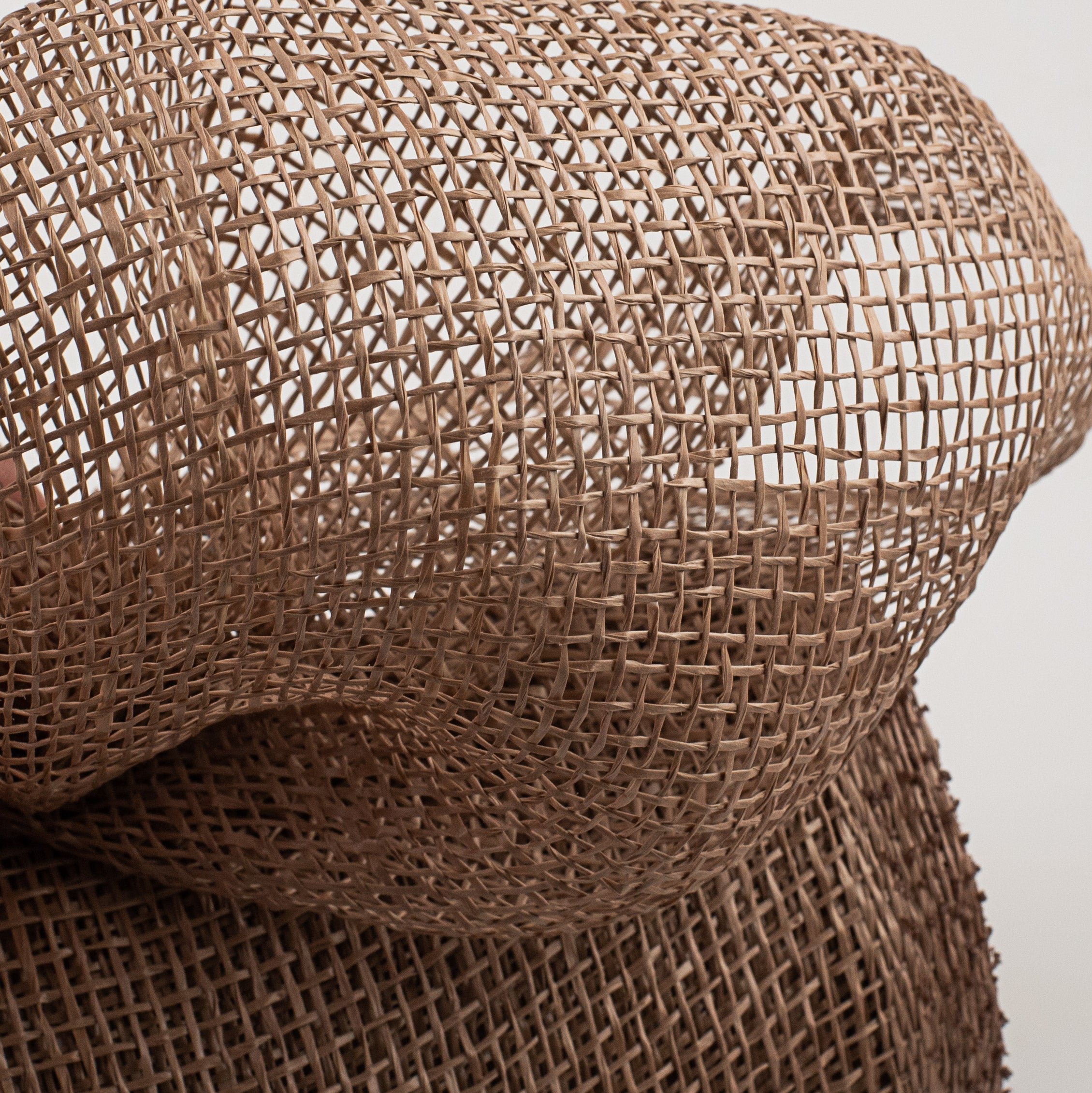10" Poly Burlap Mesh: Milk Chocolate Brown Lifestyle Photo