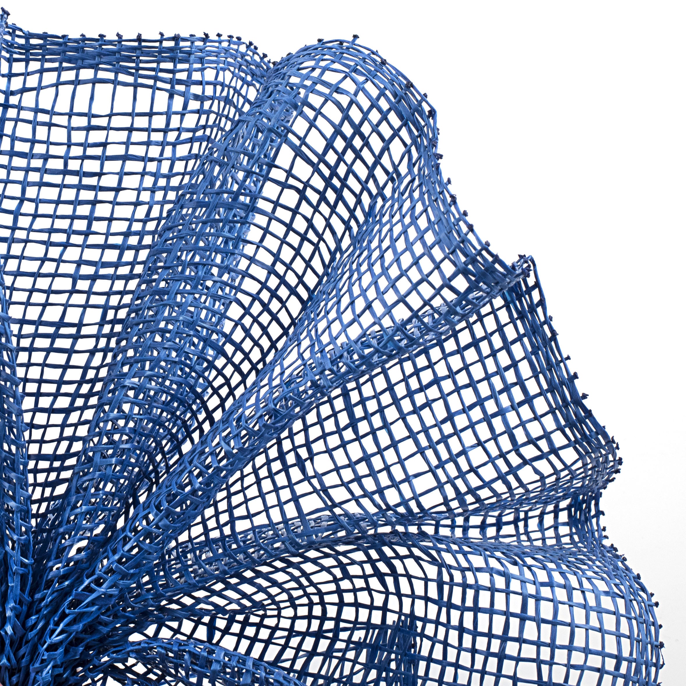 10" Poly Burlap Mesh: Royal Blue Lifestyle Photo