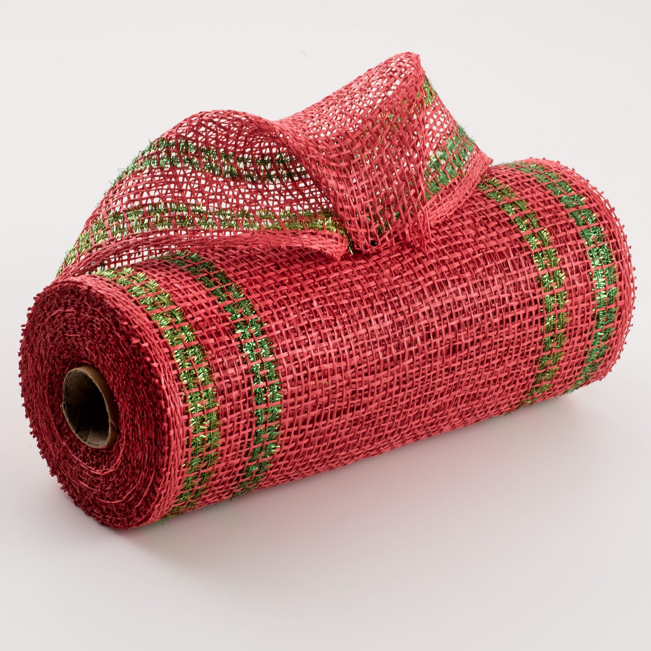 10" Poly Burlap Tinsel Border Mesh: Red, Emerald Green, Lime Green Item Number: RP8405N1