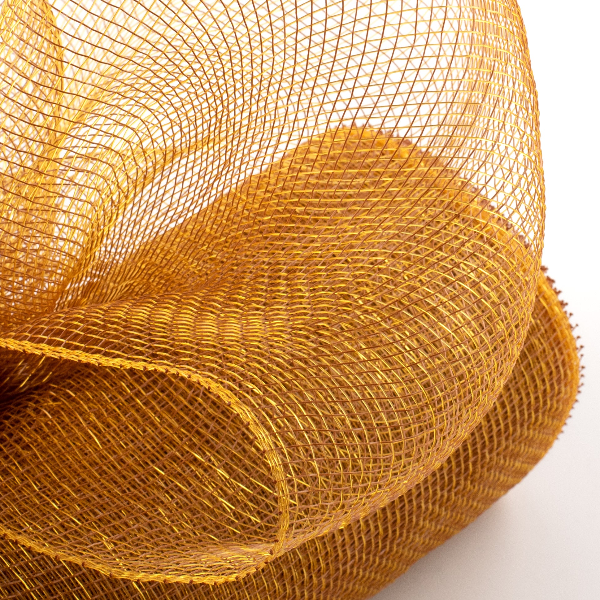 10" Poly Deco Mesh: 2-Tone Brown/Gold Lifestyle Photo